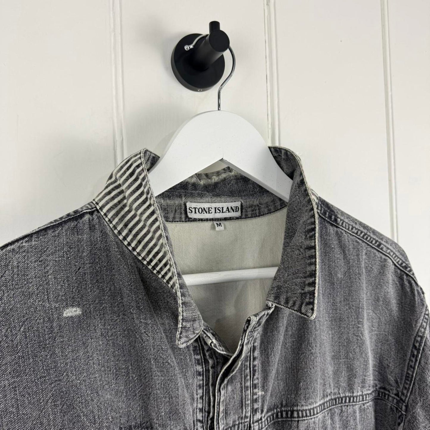 Stone Island Denim Carpenter Jacket Grey (M)