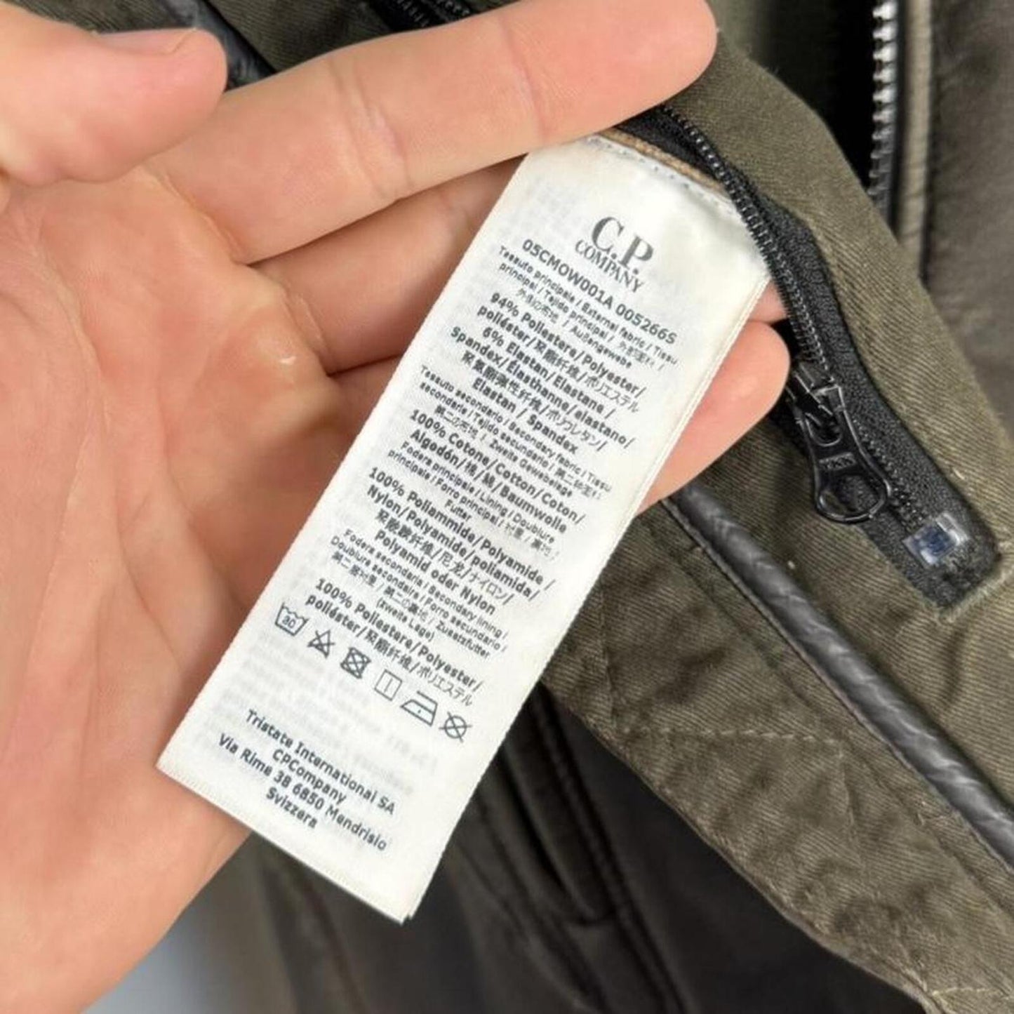 C.P. Company Goggle Jacket Re-Colour Black (S/M)