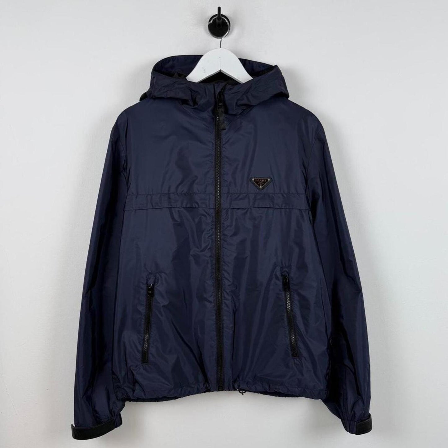 Prada Re-Nylon Hooded Jacket Navy (M/L)