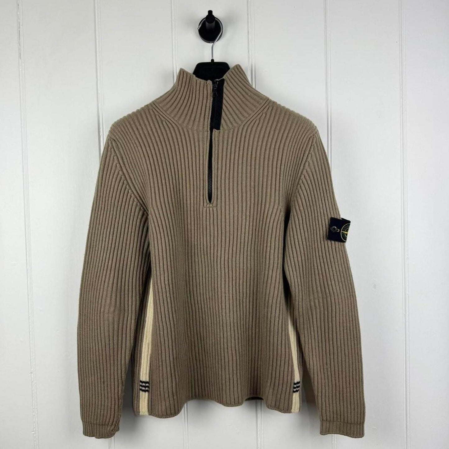 00s Stone Island Ribbed Knit Jumper (M)