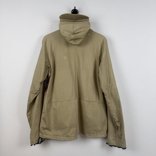 2004 Stone Island Raso Floccato ‘Riot Mask’ Jacket Beige (L)