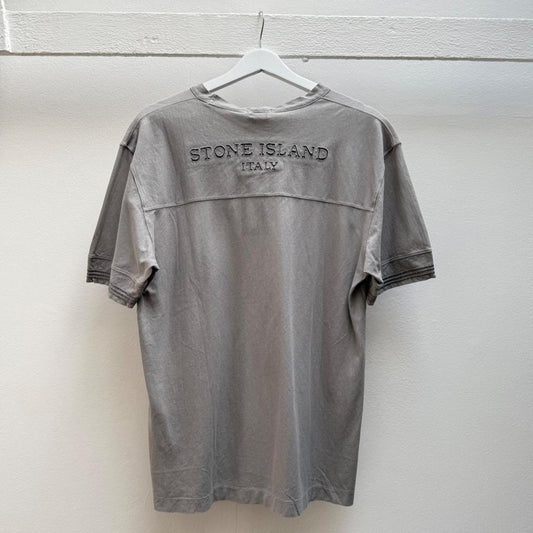 00’s Stone Island Logo T-shirt in Grey (L)
