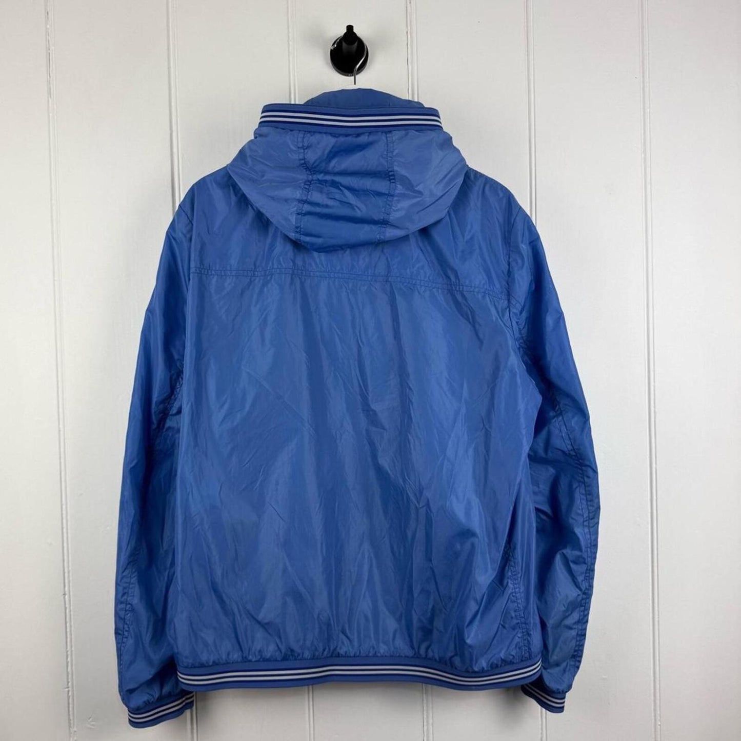 Moncler Hooded Lightweight Jacket Blue (XL)