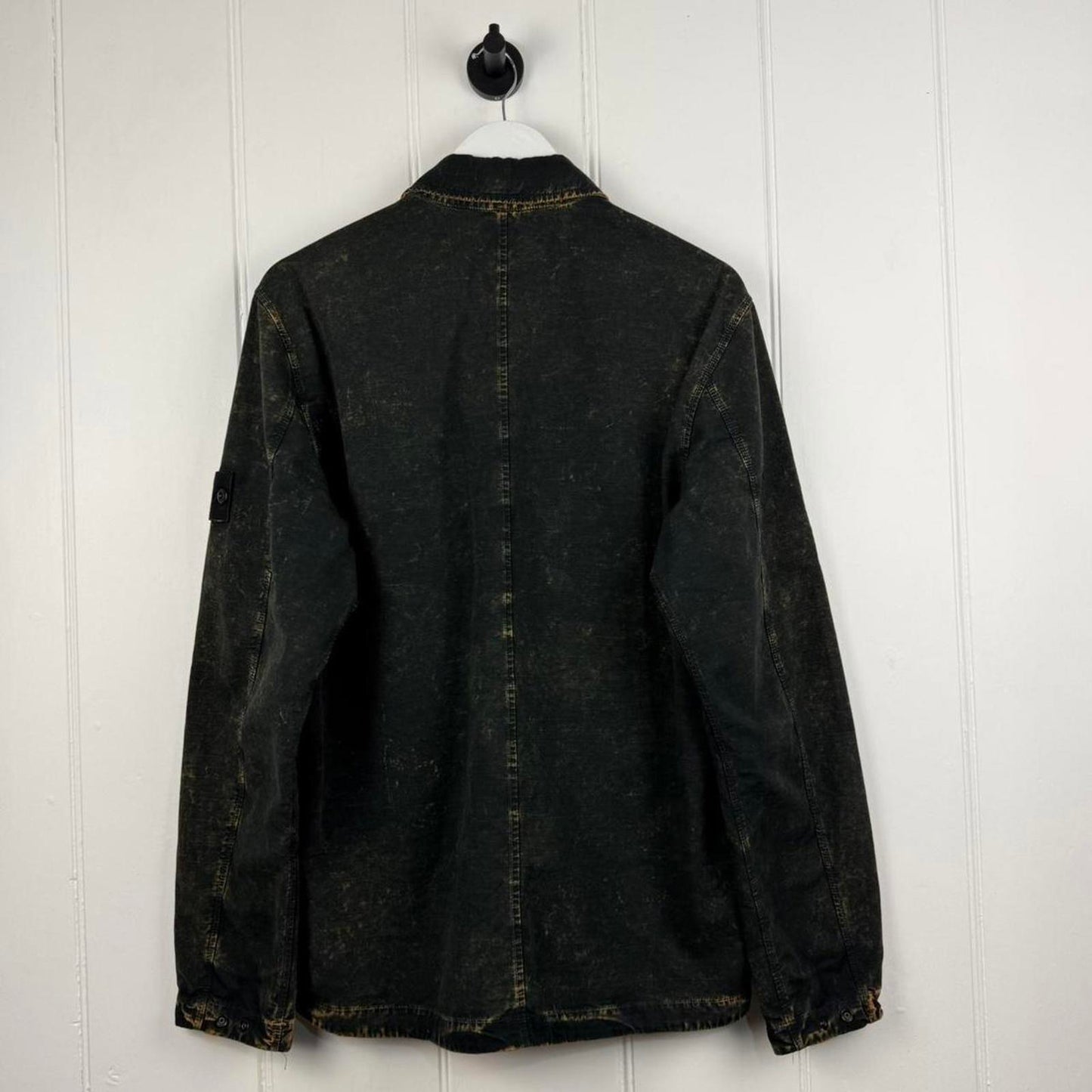 Stone Island Off-Dye OVD Garment-Dyed Field Jacket Black/Antique (L)