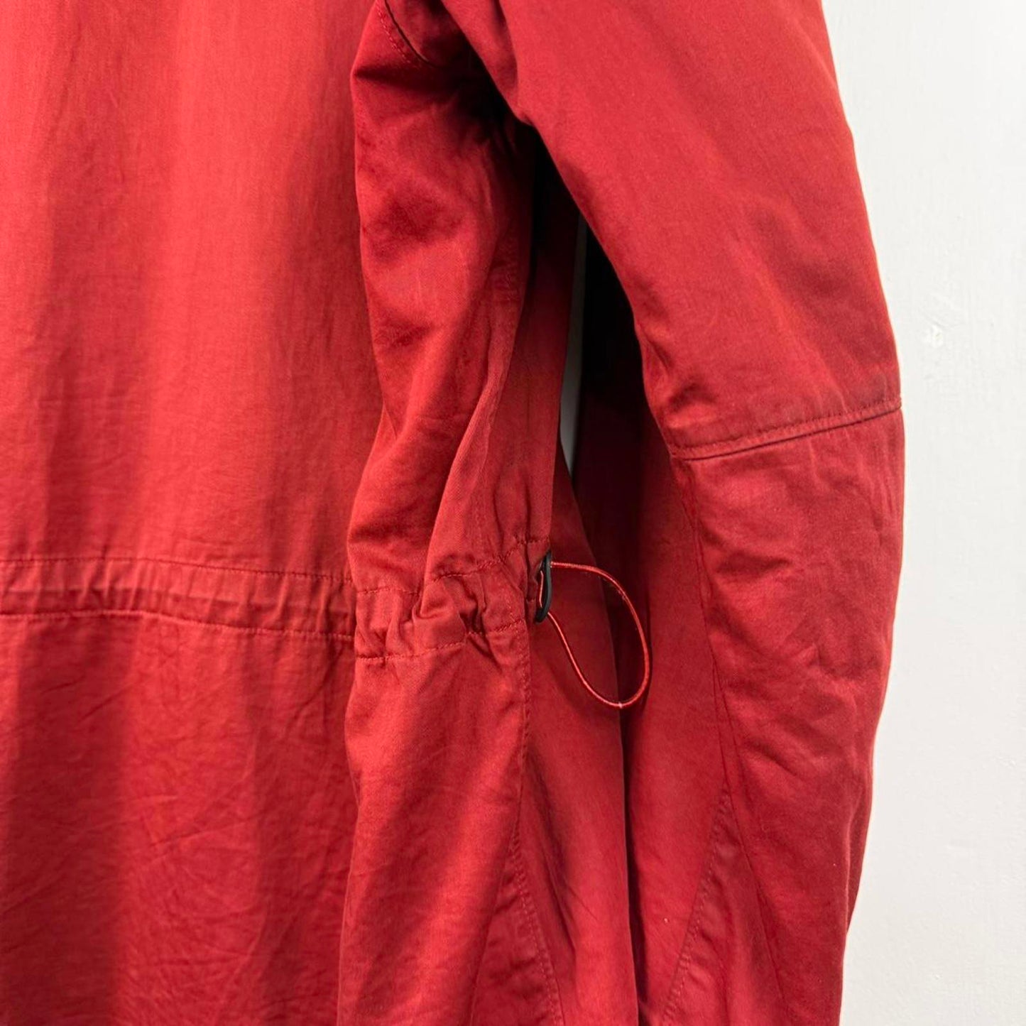00s Stone Island Raso Gommato Jacket in Red (L)