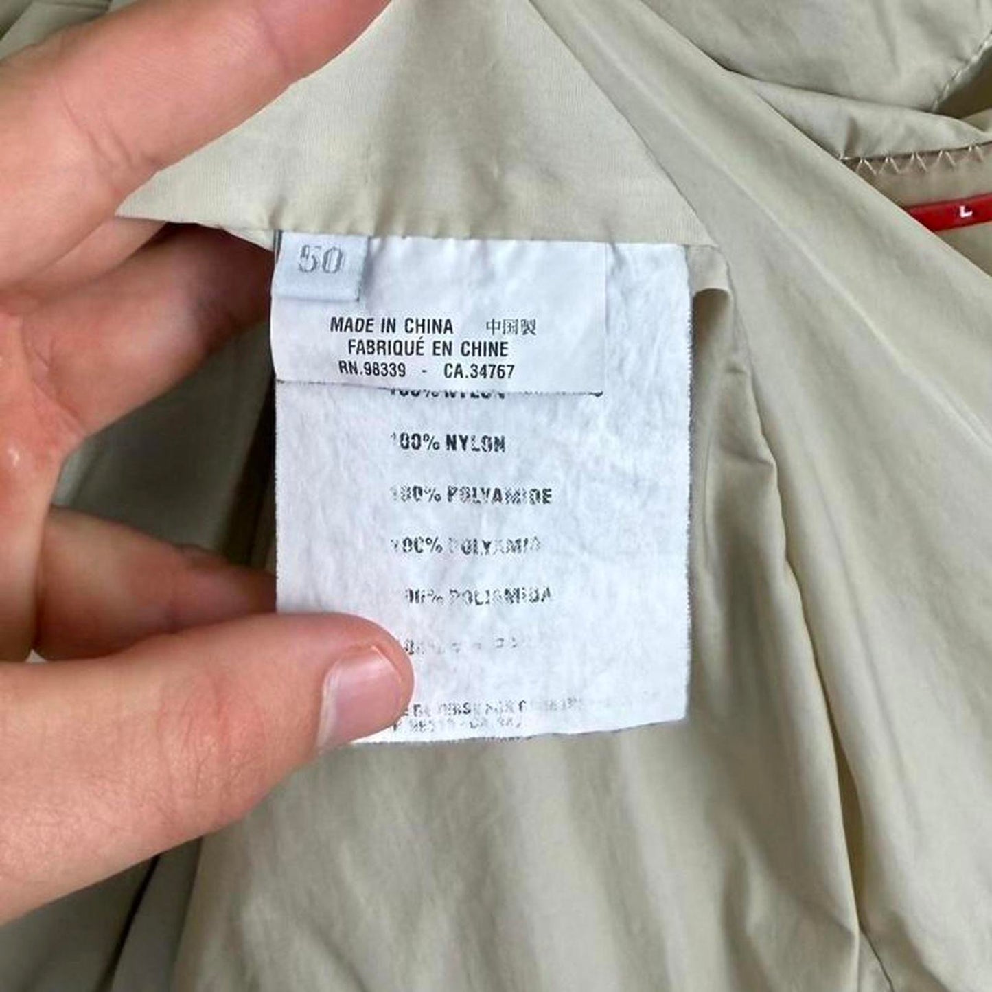 Luna Rossa Beige Puffer Jacket (L)