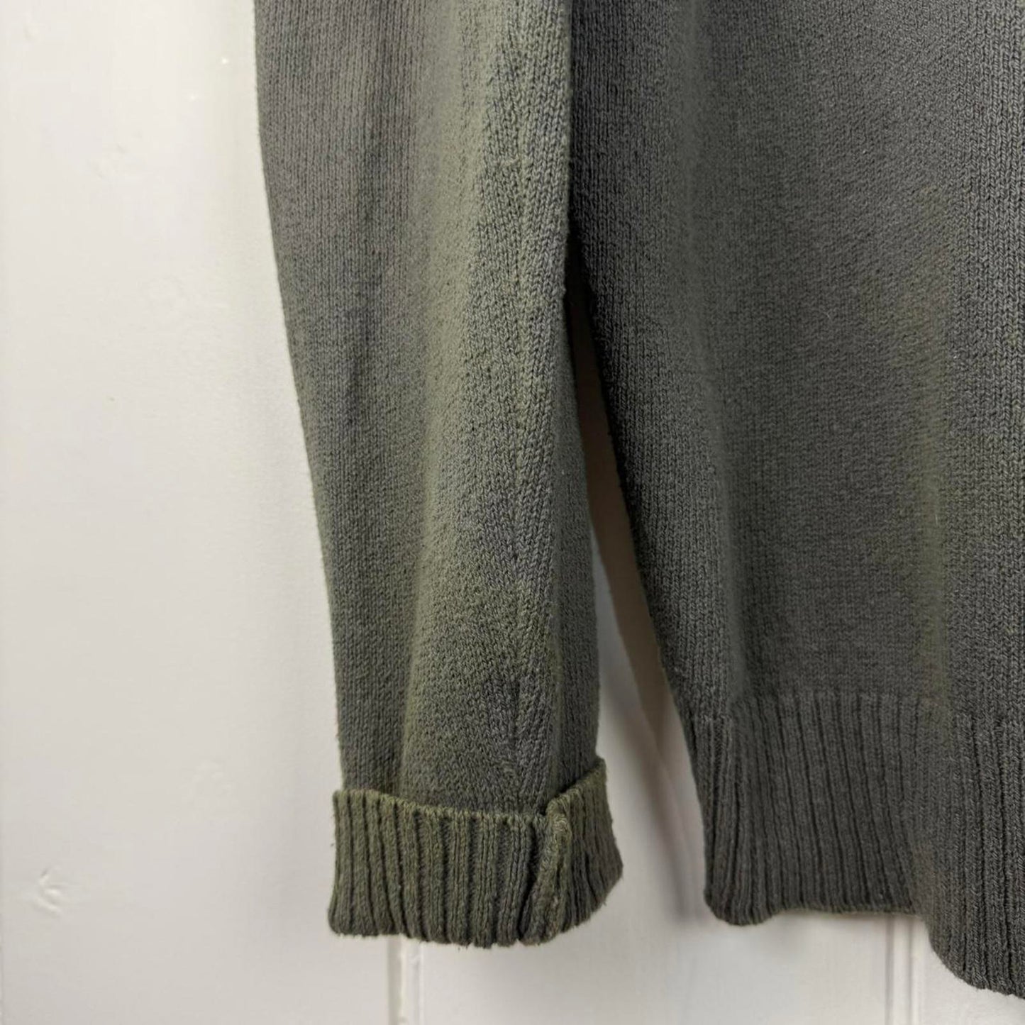 Stone Island Full Zip Knit Sweater Olive (XL)