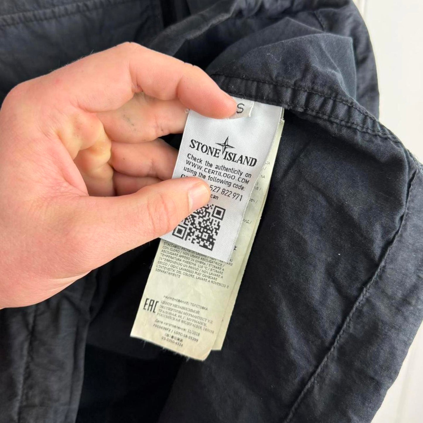 Stone Island Ghost Smock Pullover Black (S)