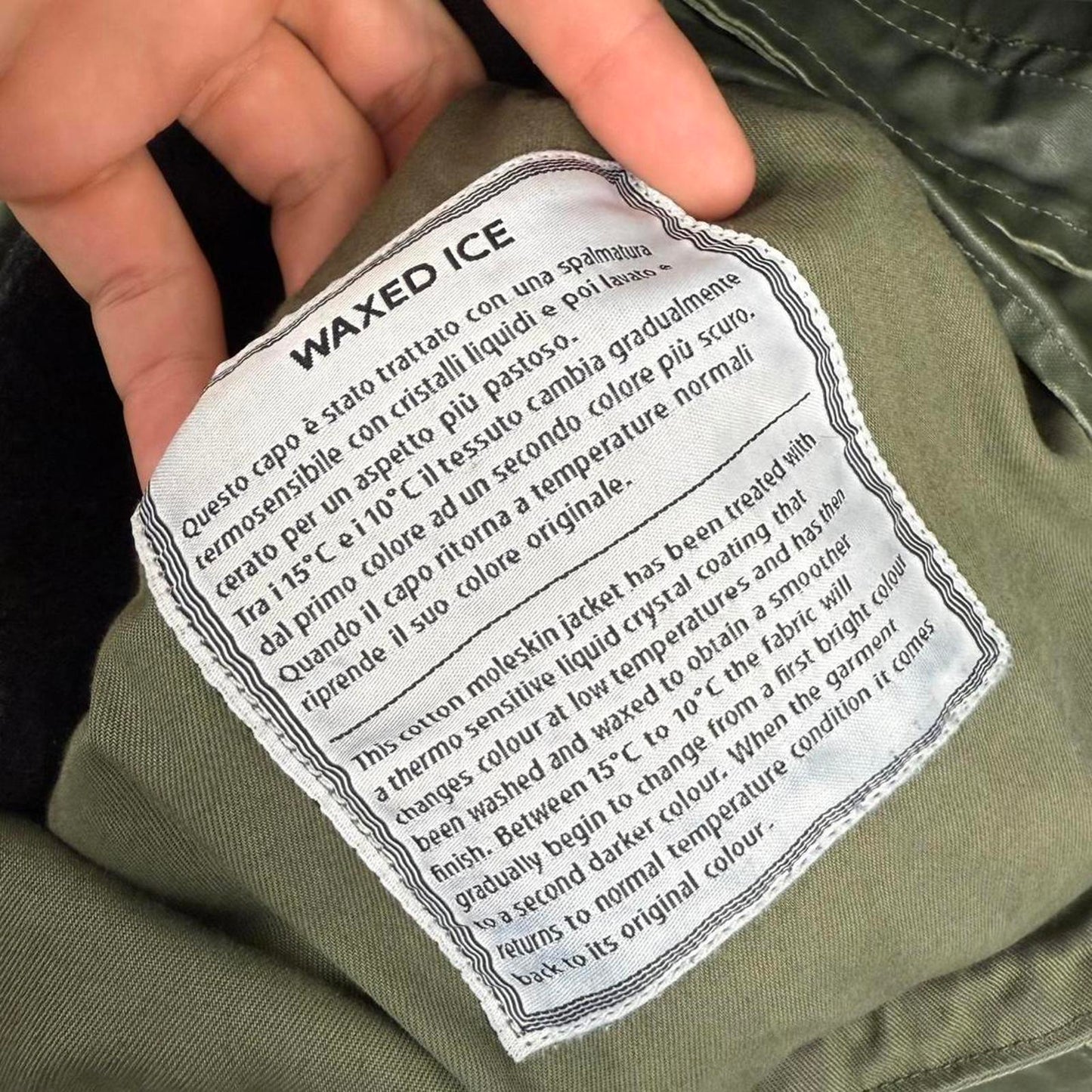 Stone Island 2009 Dutch Rope Waxed Ice Parka Jacket (L)