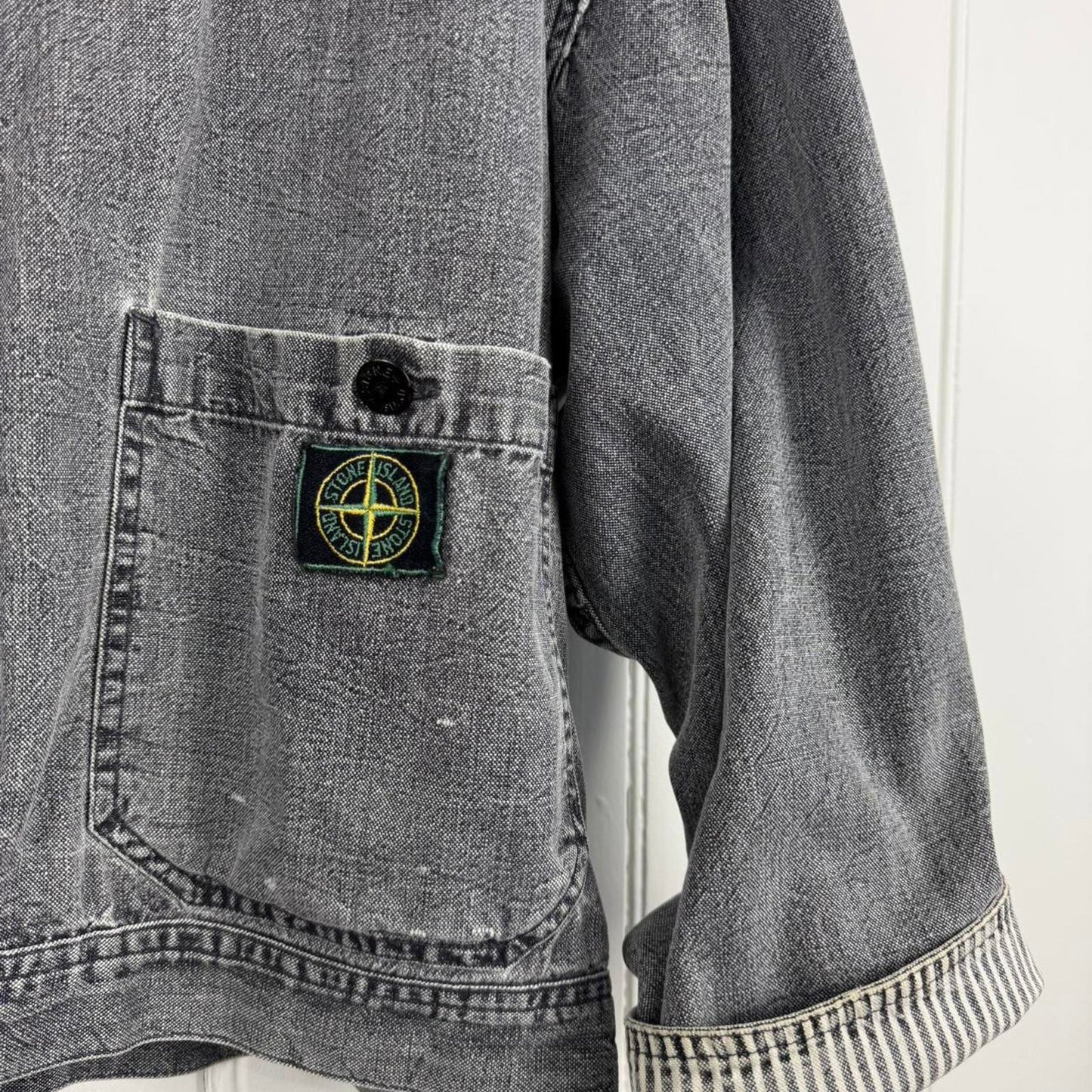Stone Island Denim Carpenter Jacket Grey (M)