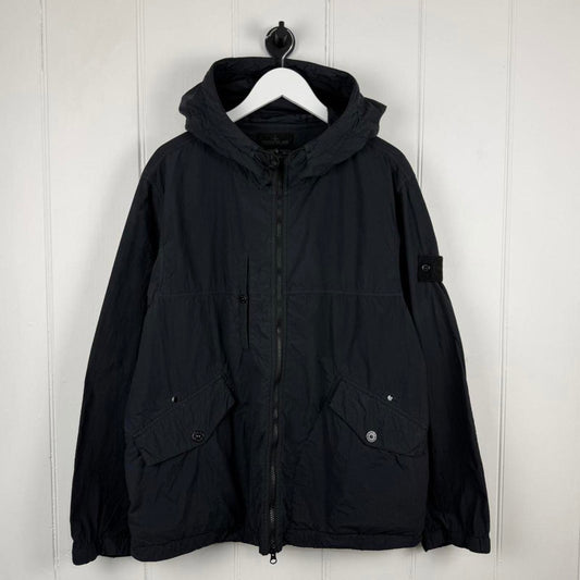 Stone Island Ghost Piece Nylon Smerrigliato Hooded Jacket (XL)