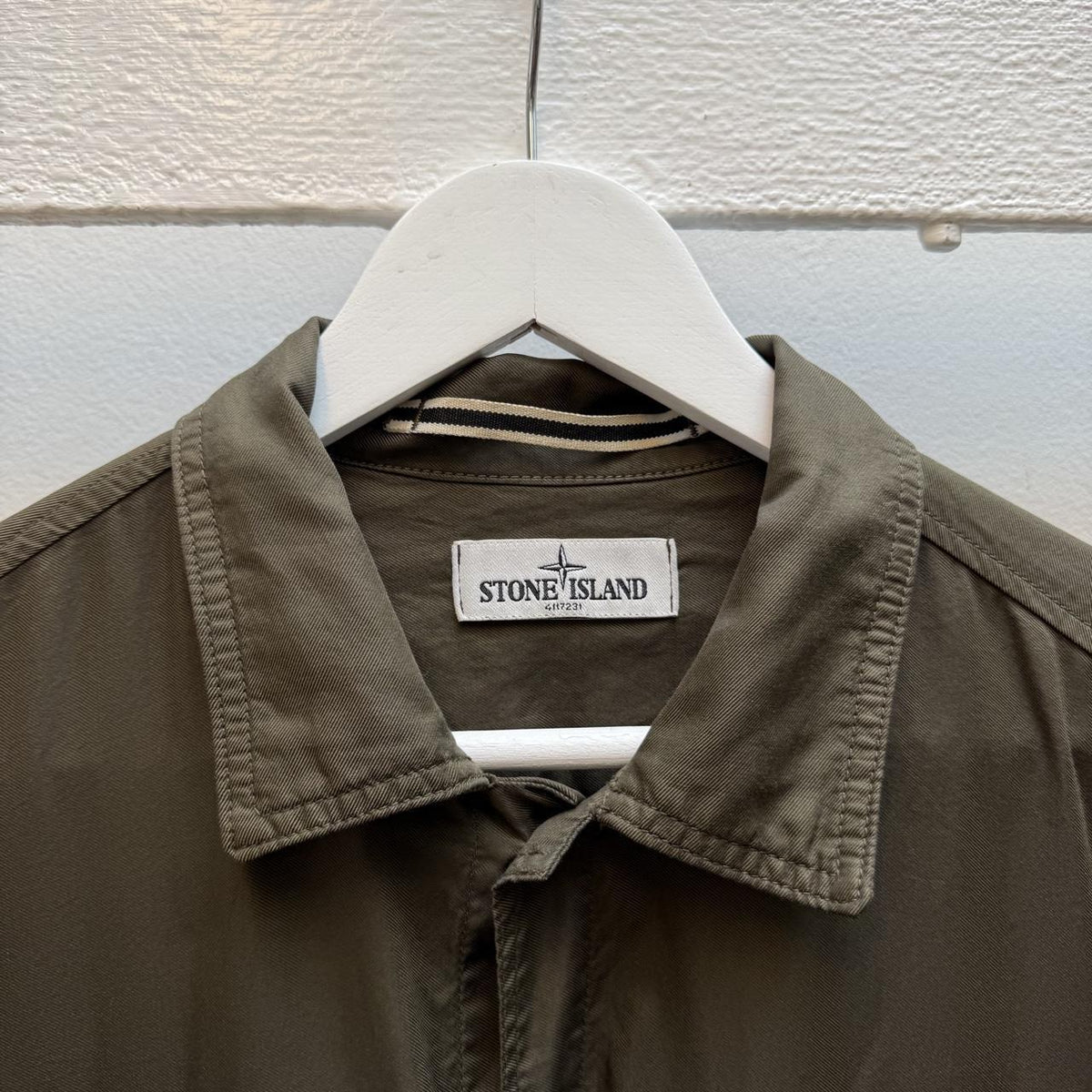 Stone Island Multi-Pocket Military Overshirt – Olive Green (M)