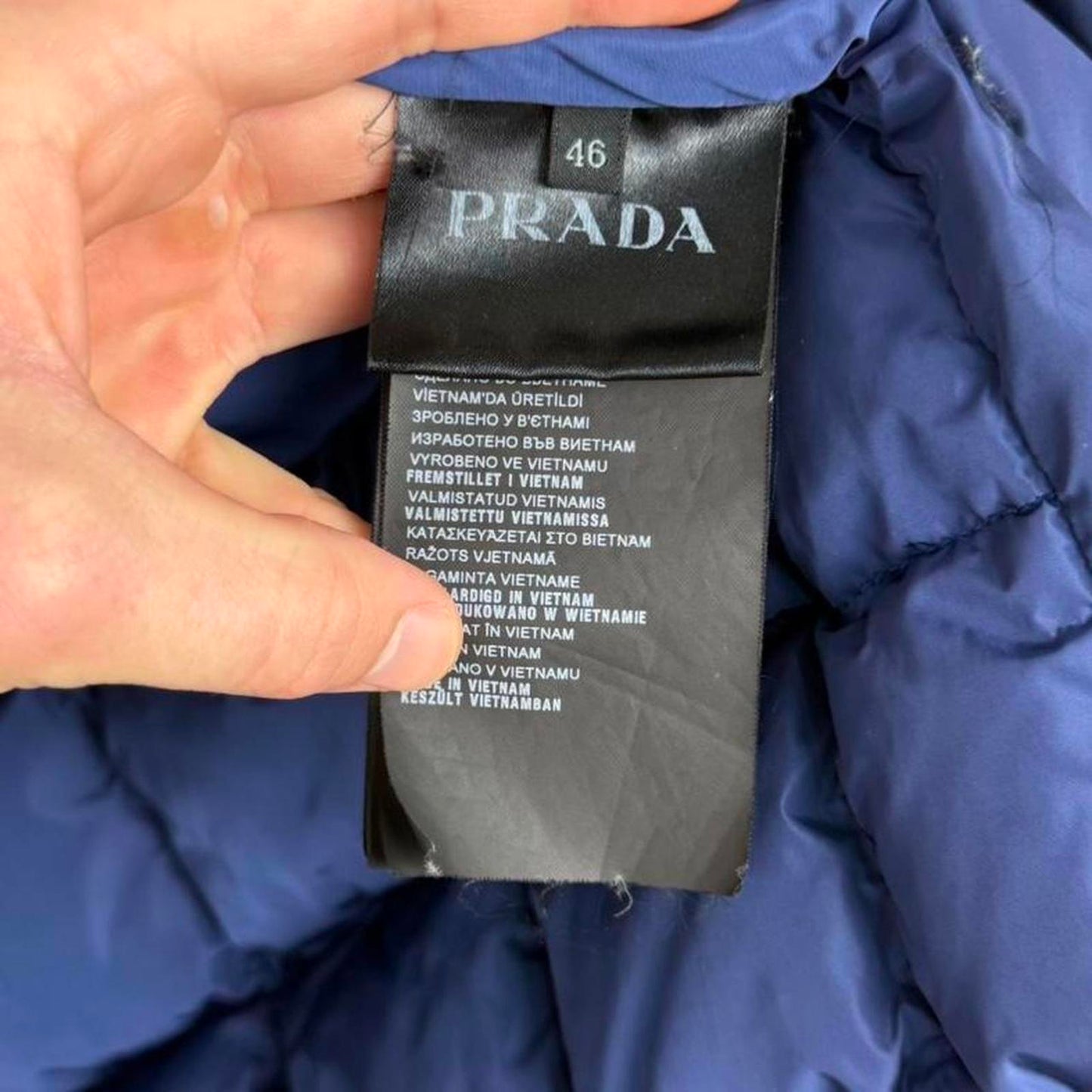 Prada Puffer Jacket Blue (S)