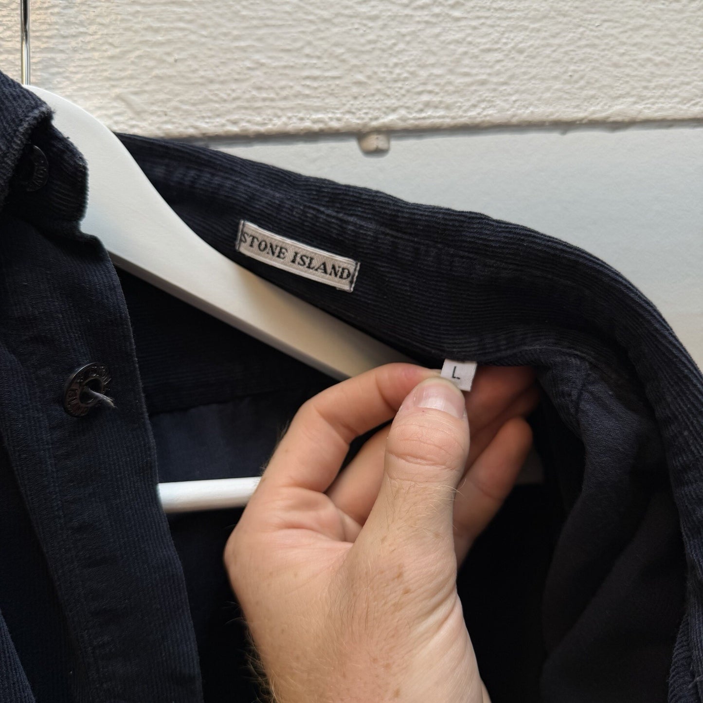 90’s Stone Island Corduroy Shirt (L)