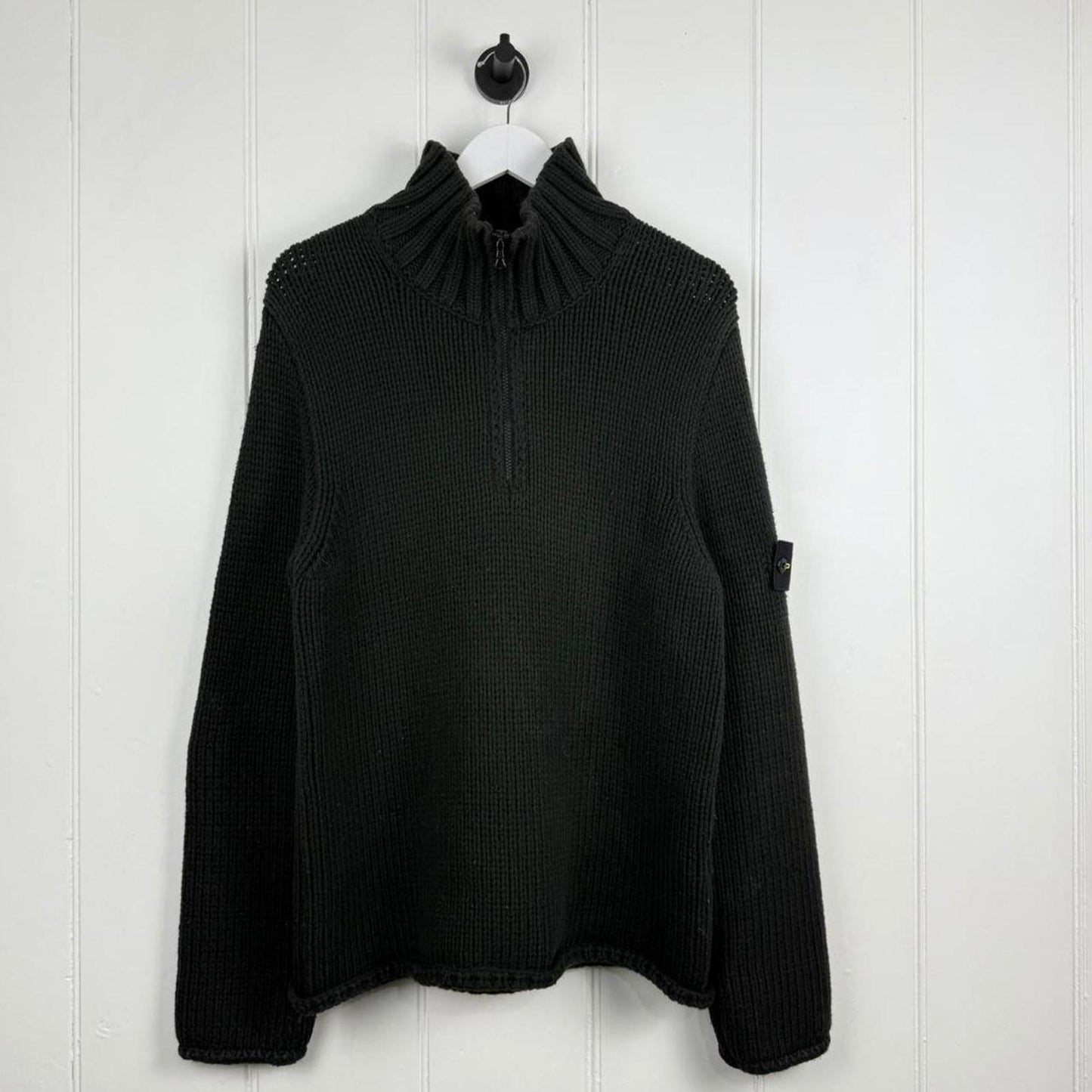 Stone Island Quarter Zip Knit (L)