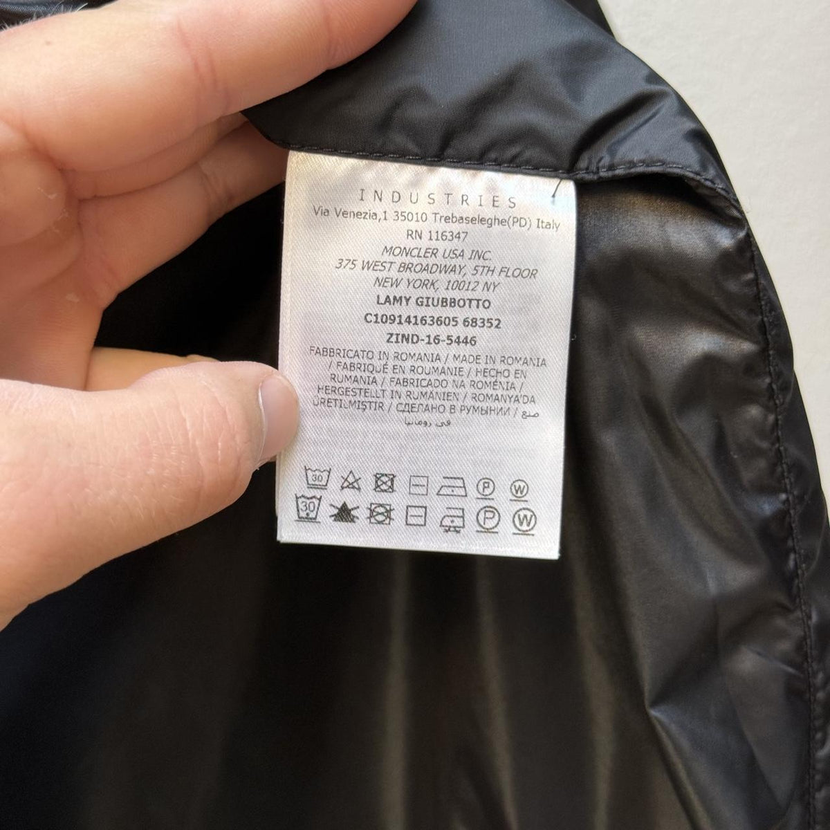 Moncler Lamy Lightweight Nylon Bomber Jacket (L)