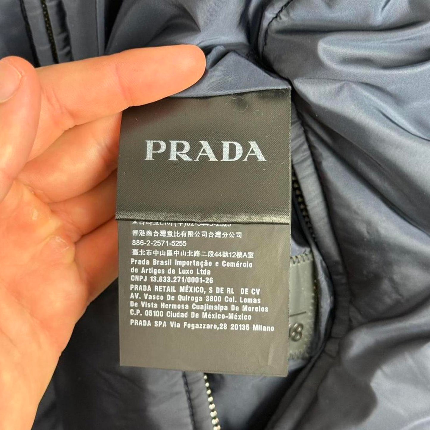 Prada Sport Reversible Padded Nylon Hooded Jacket (M)