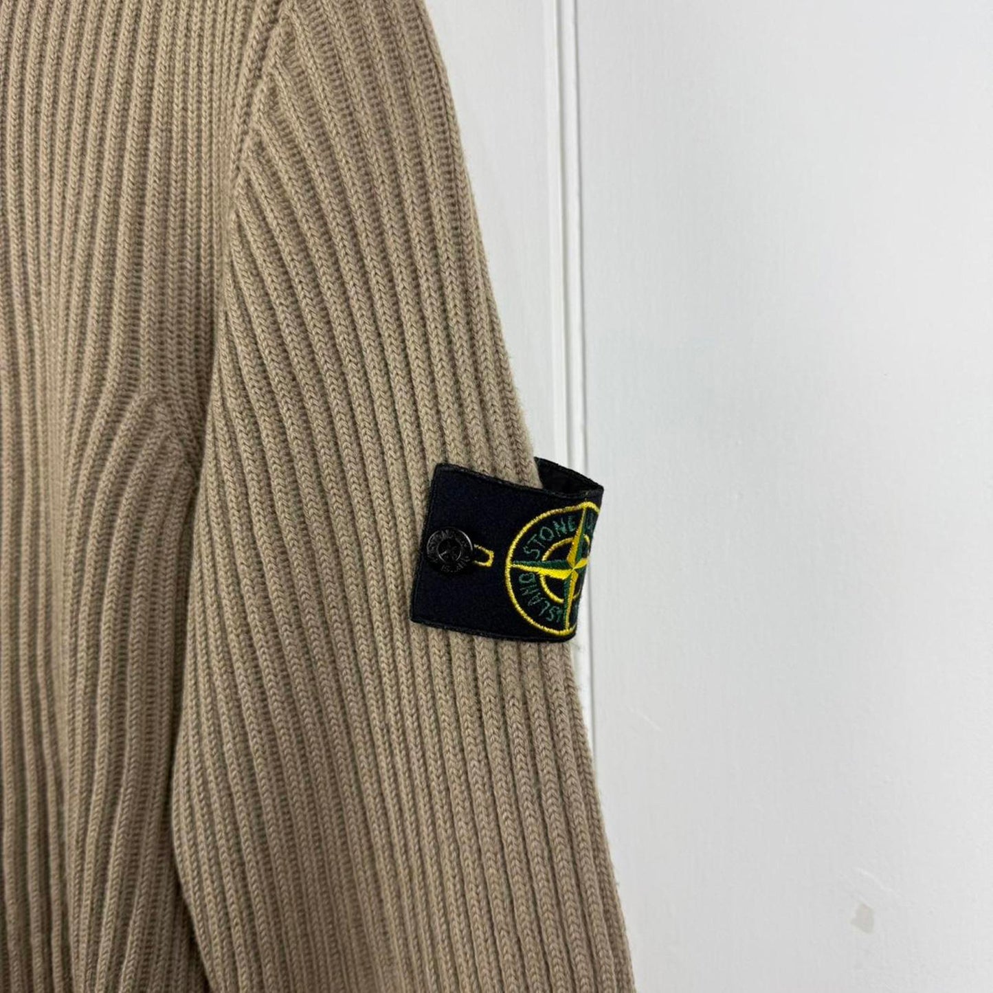 00s Stone Island Ribbed Knit Jumper (M)