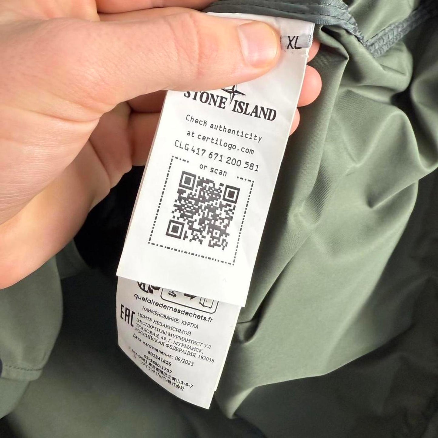 Stone Island Micro Twill Jacket Green (XL)