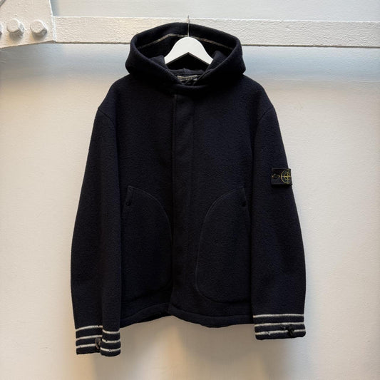 2000s Stone Island Wool Duffle Coat – Navy (L)