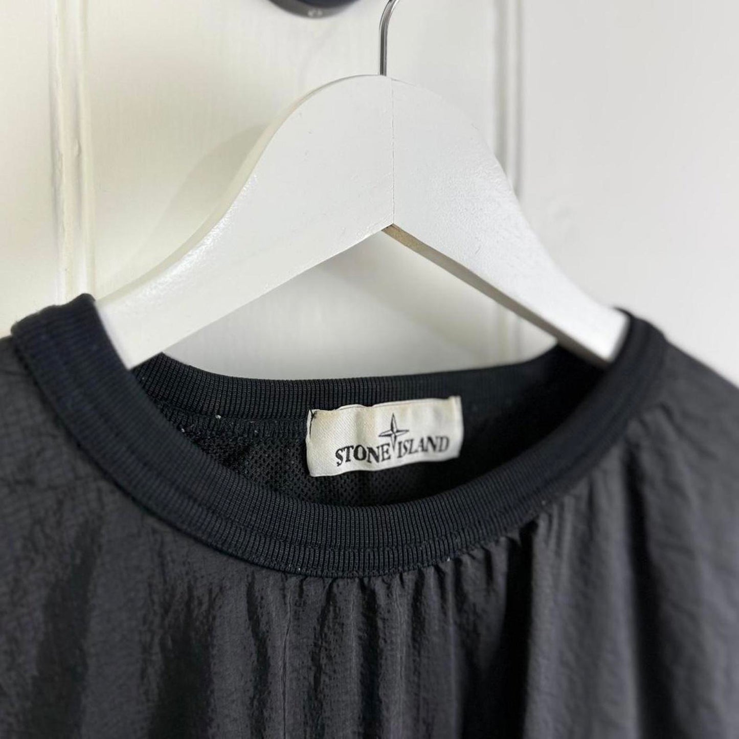 Stone Island Compass Logo Nylon Jumper (M)