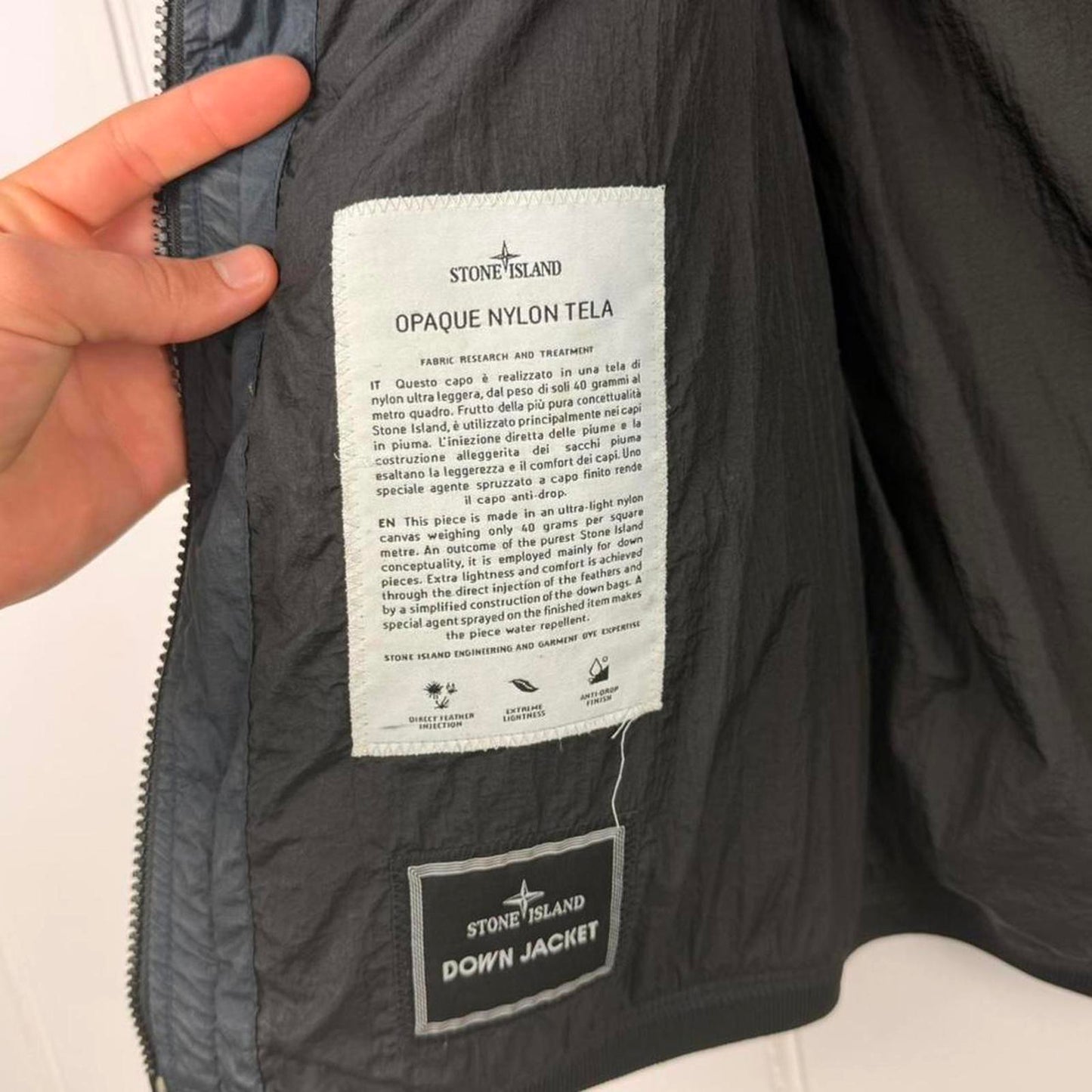 Stone Island Opaque Nylon Tela Down Vest (M)