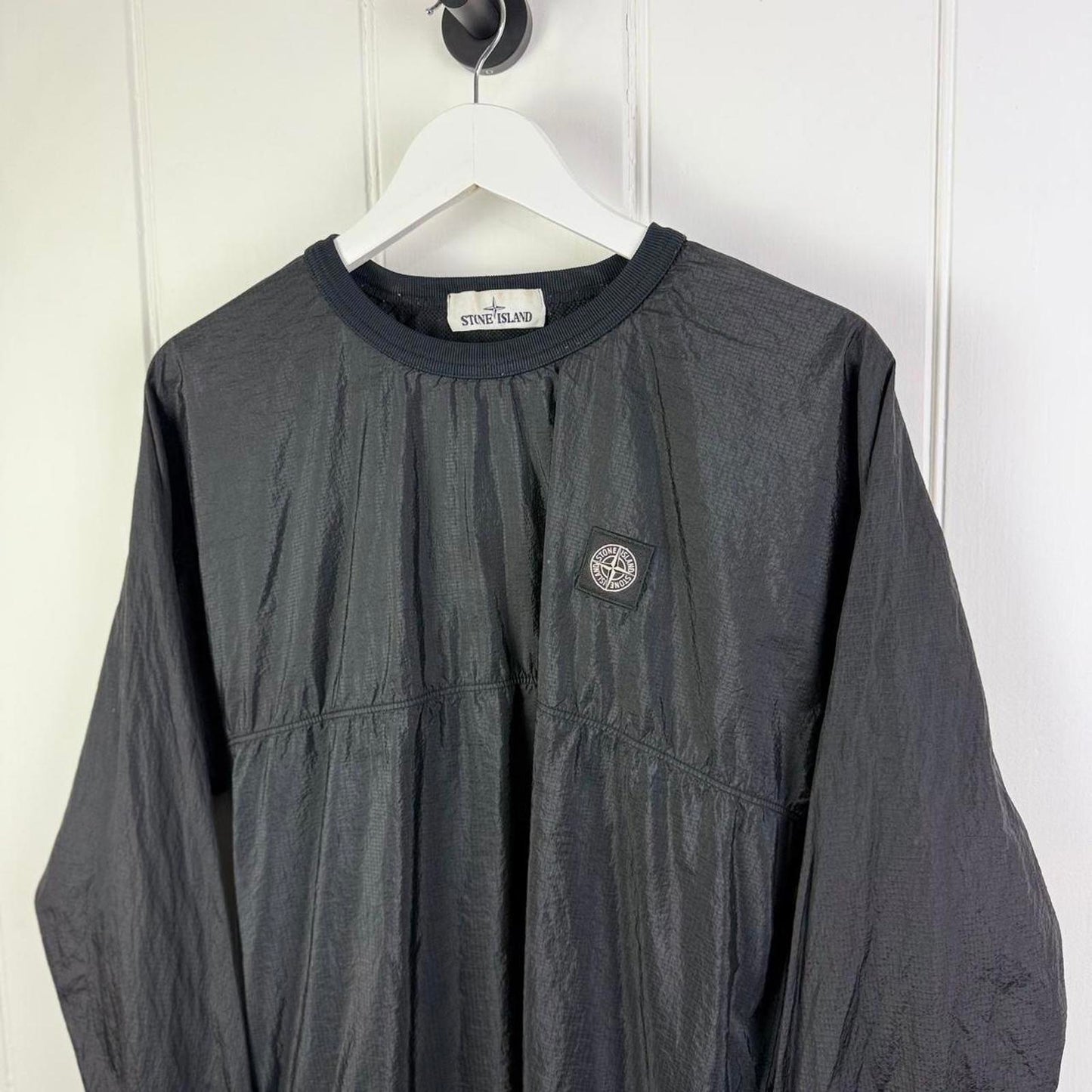 Stone Island Compass Logo Nylon Jumper (M)