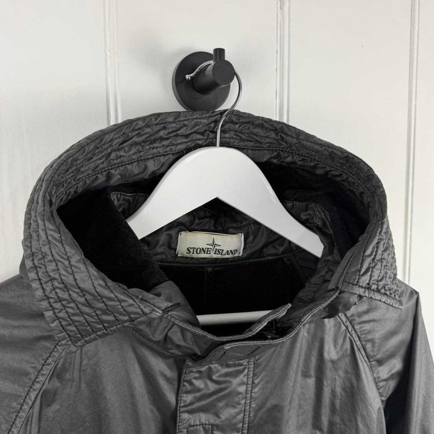 Stone Island Lamy Flock Hooded Jacket (L)