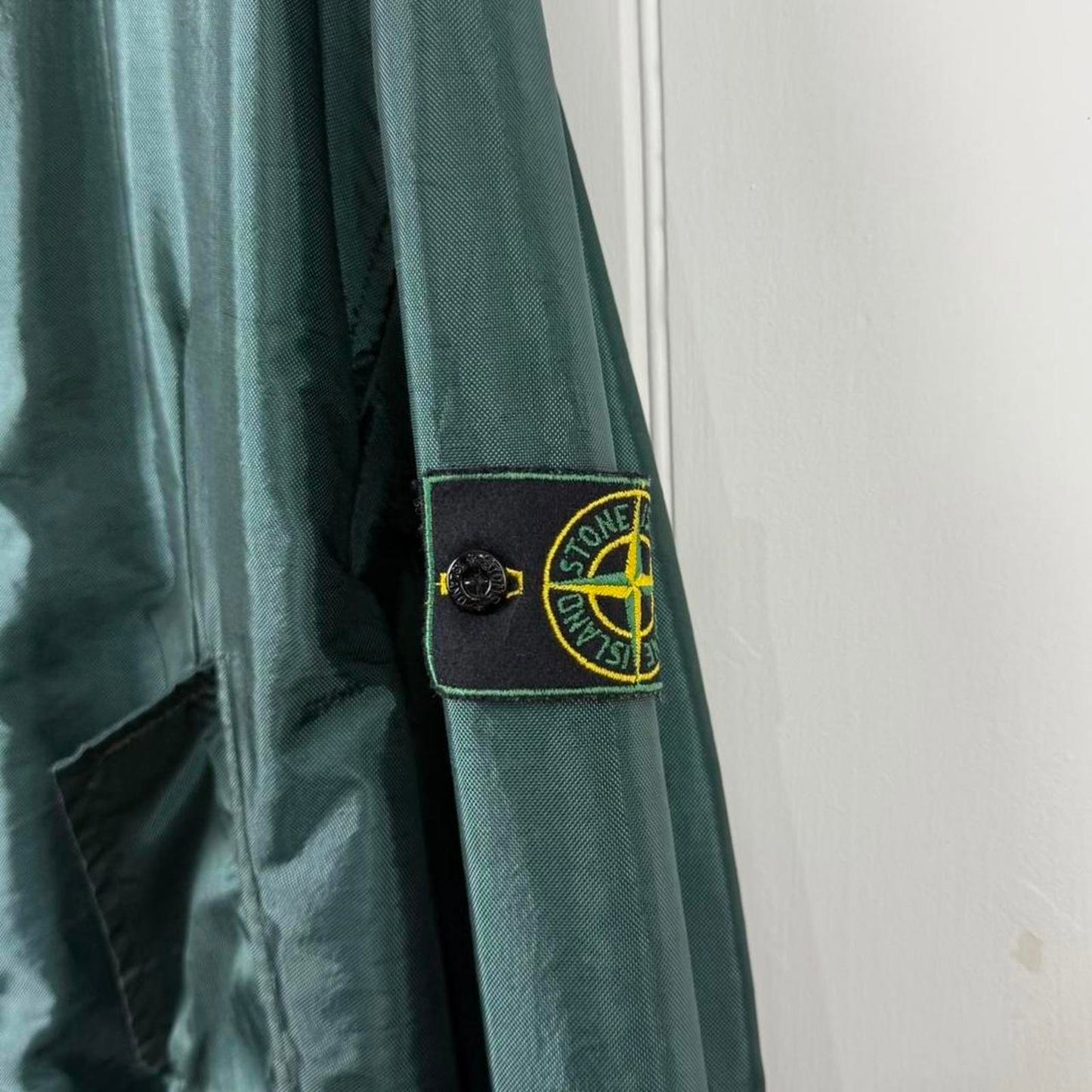 1995 Stone Island Formula Steel Nylon Jacket – Dark Emerald Green (XXL)