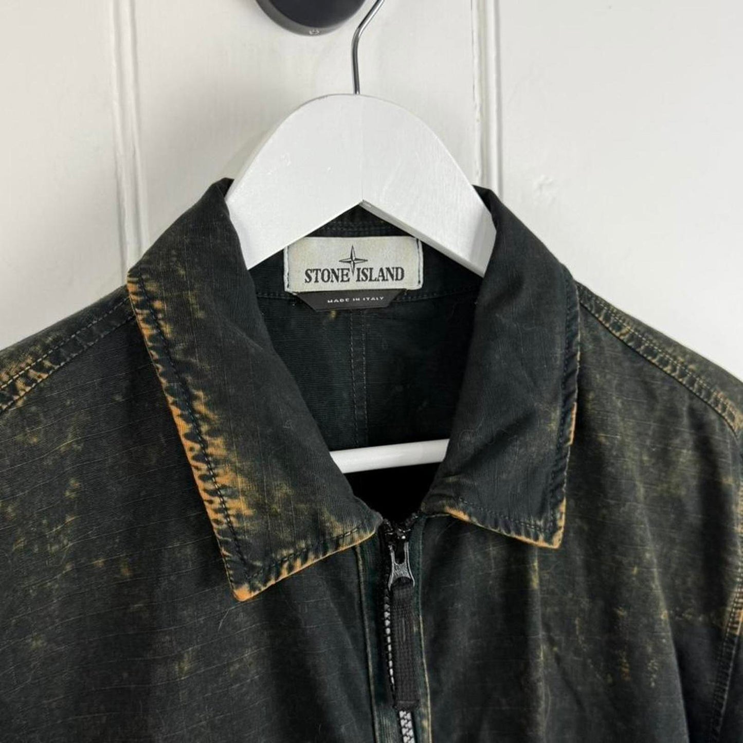 Stone Island Off-Dye OVD Garment-Dyed Field Jacket Black/Antique (L)