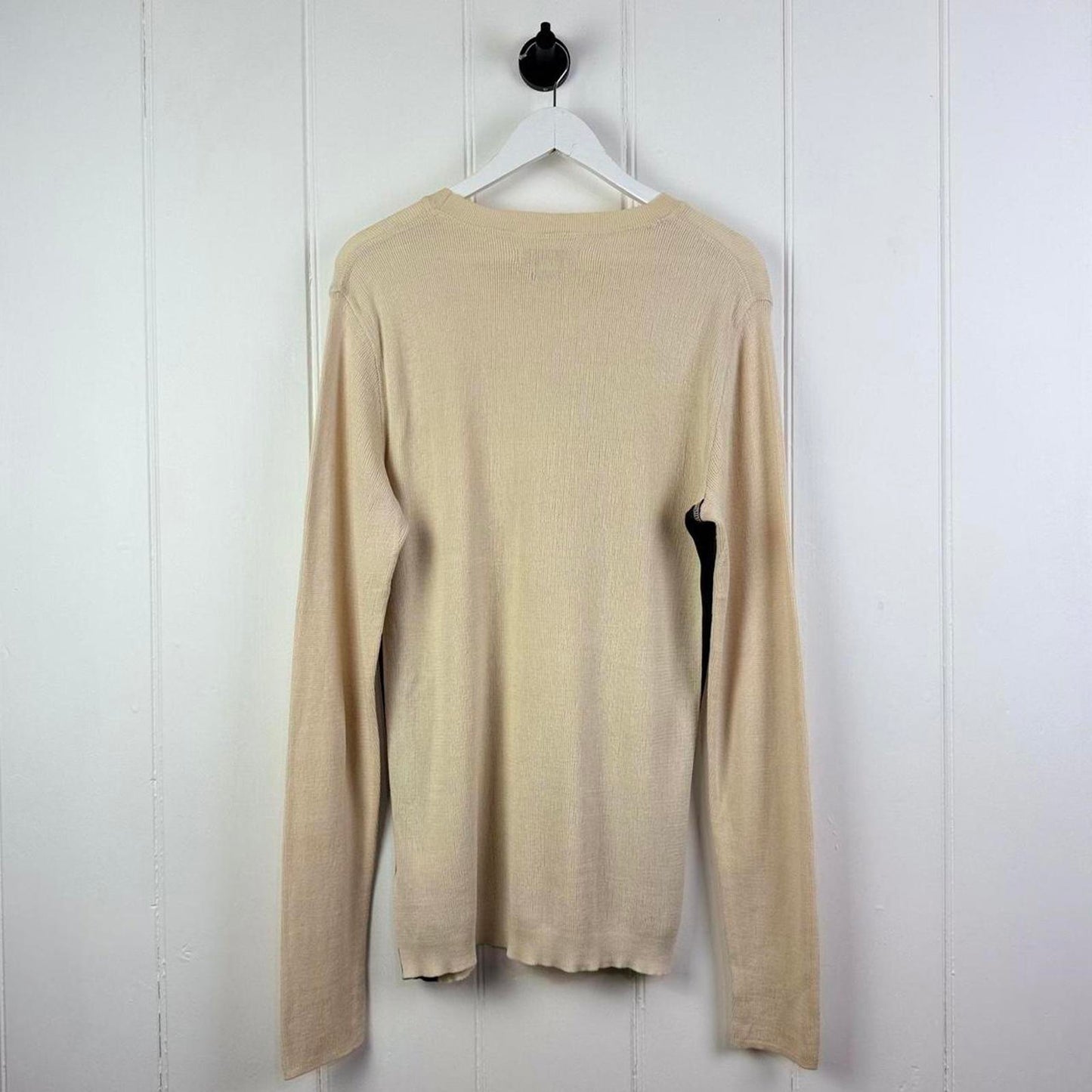 Stone Island Long Sleeve Knit Top Beige/Black (XL)