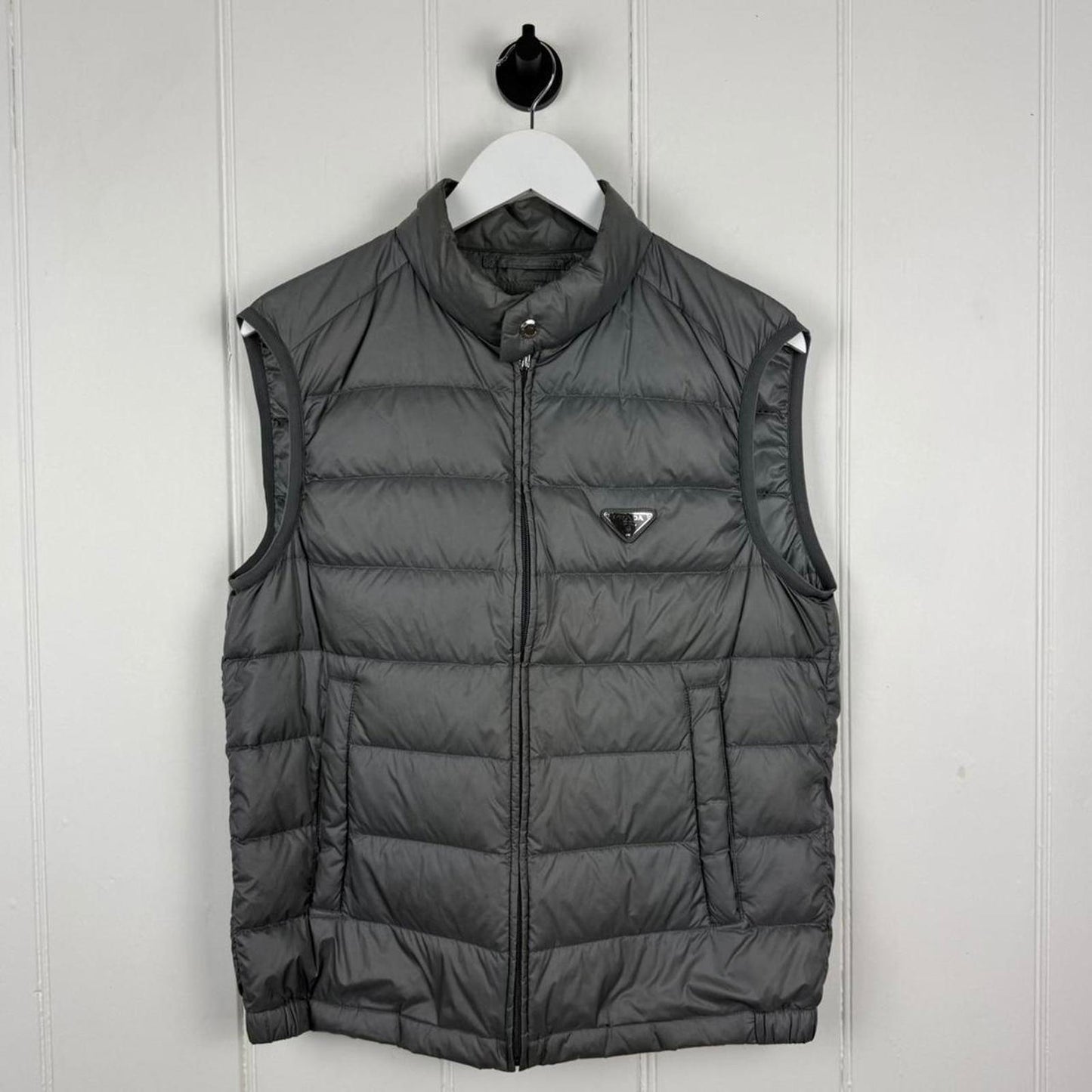 Prada Down Puffer Vest Grey (M)