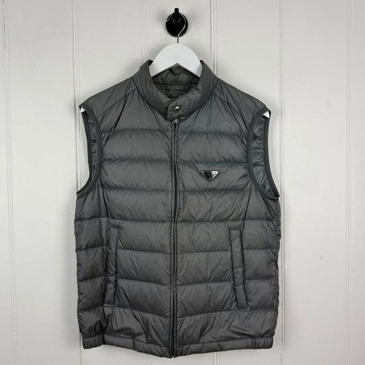 Prada Down Puffer Vest Grey (M)