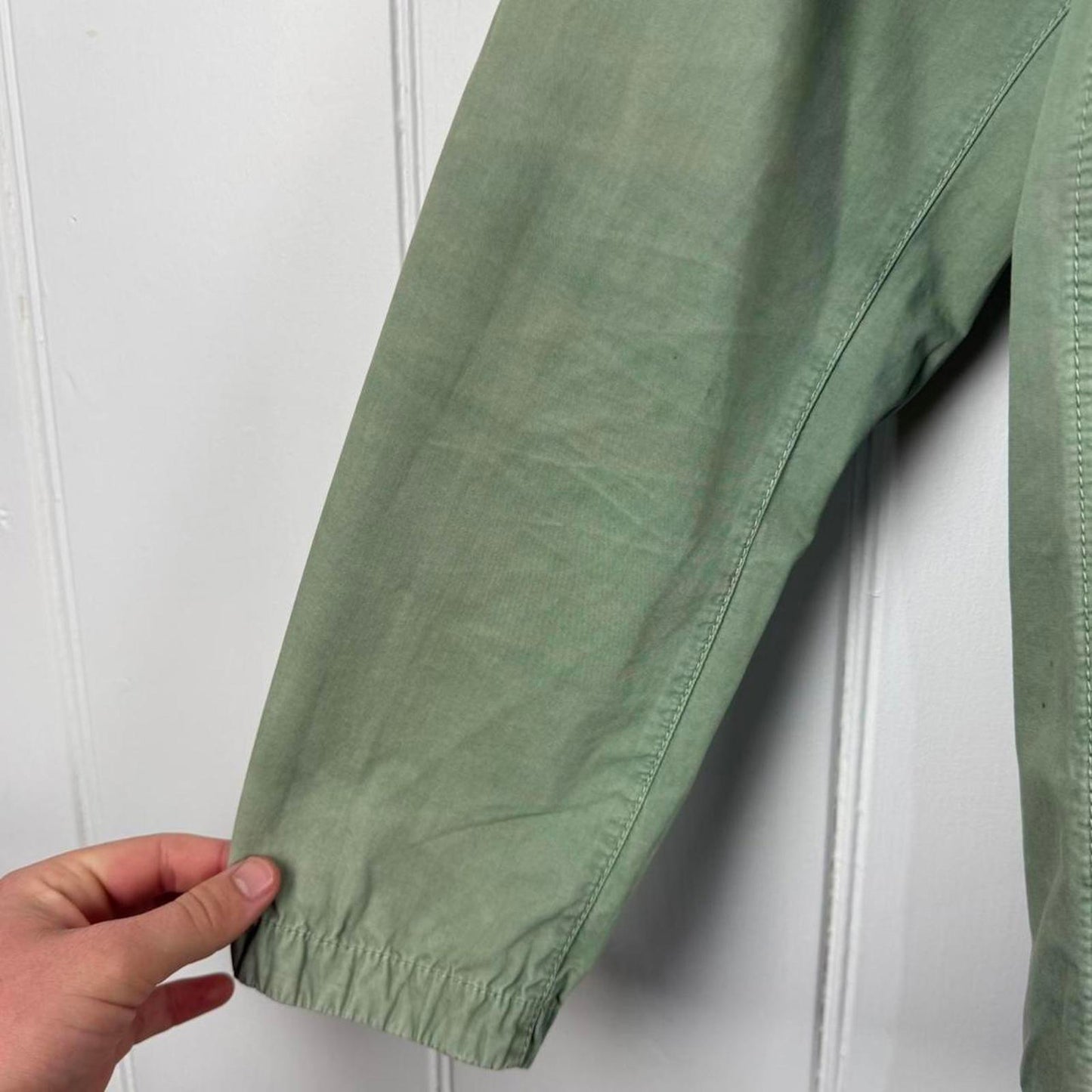 Stone Island Zip Shirt Overshirt – Sage Green (S)
