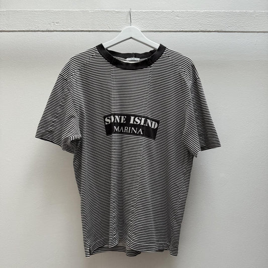 00’s Stone Island Striped Marina T-shirt (L)
