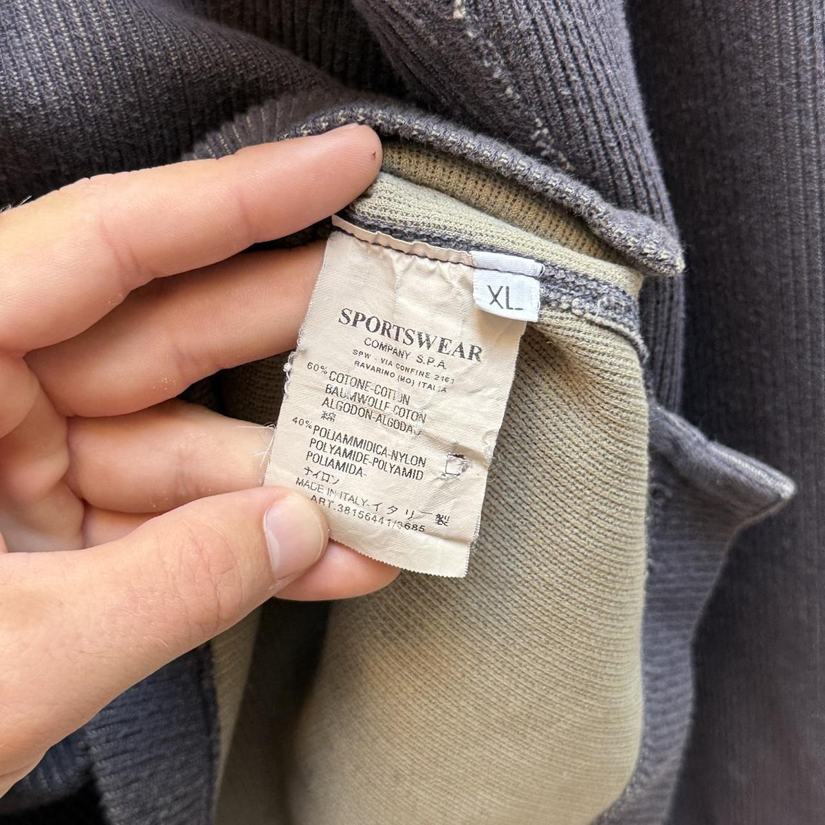 Early 00’s Stone Island Ribbed Knit Jumper (XL)