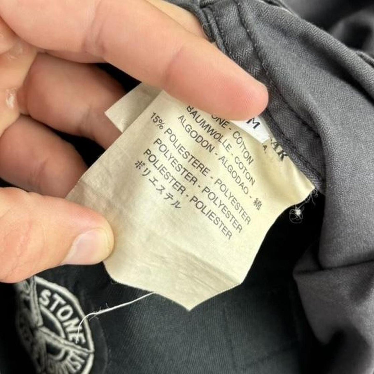 Stone Island Late 90s Cropped Jacket Grey (M)