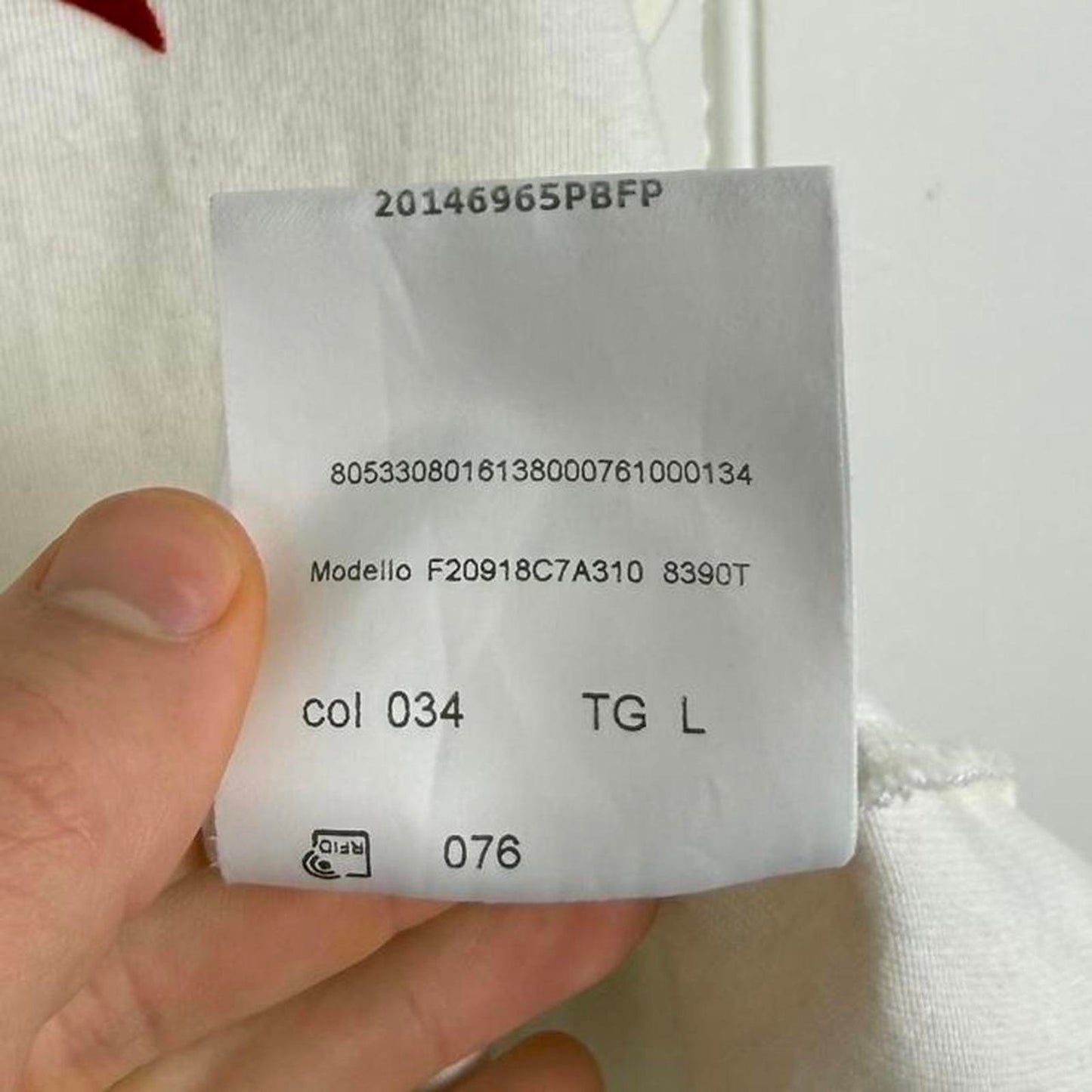 Moncler Logo T-Shirt – Off White (L)