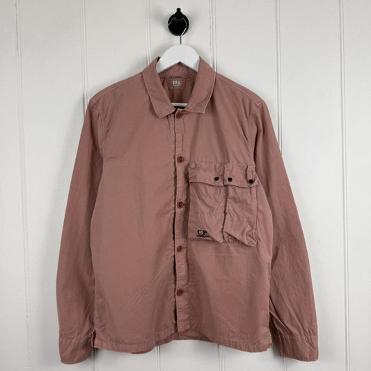 CP Company Logo Pocket Shirt Dusty Pink (M)
