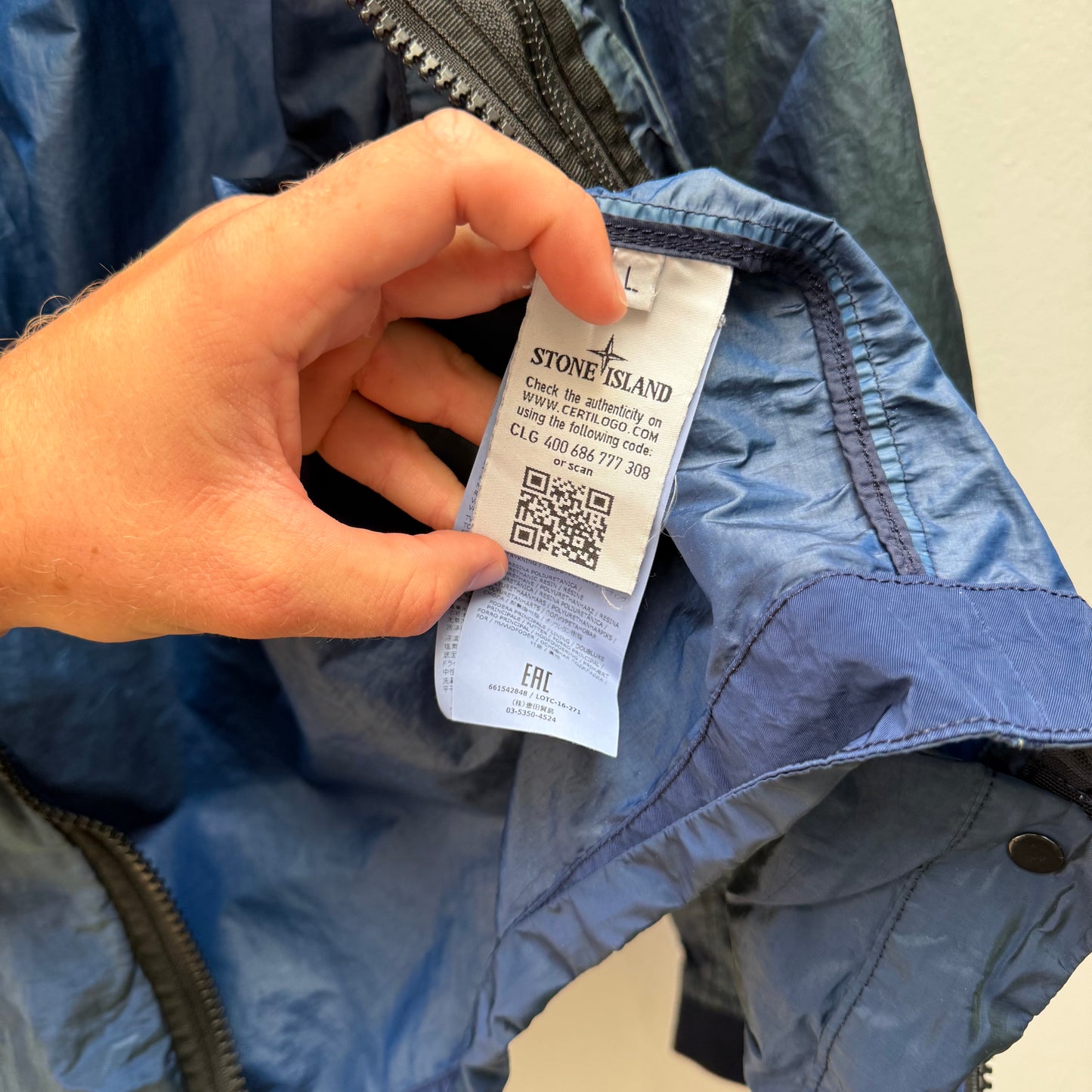 2017 Stone Island Nylon Metal Weft Jacket (L)