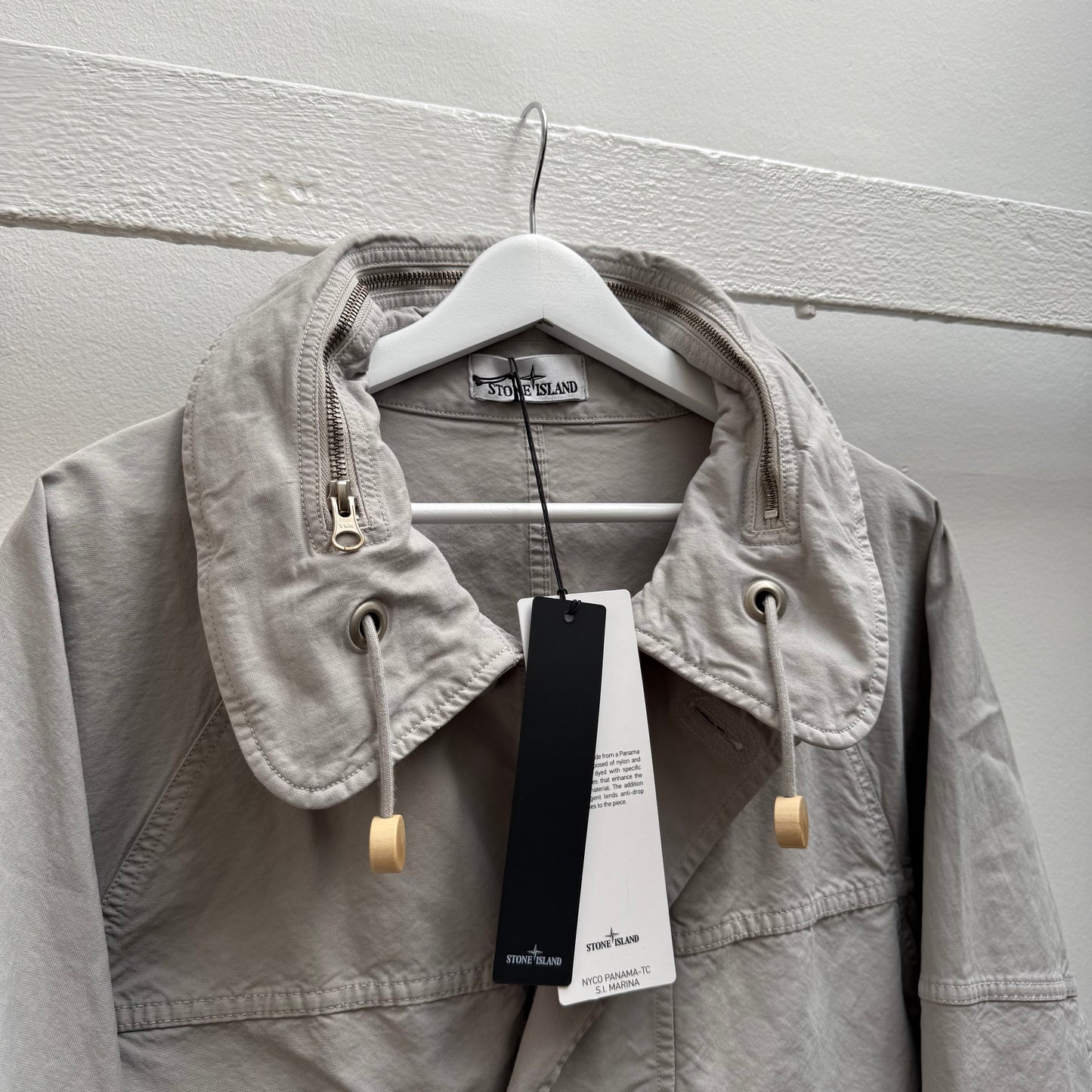 BNWT Stone Island SS26 Nyco Panama Marina Sail Jacket (L)