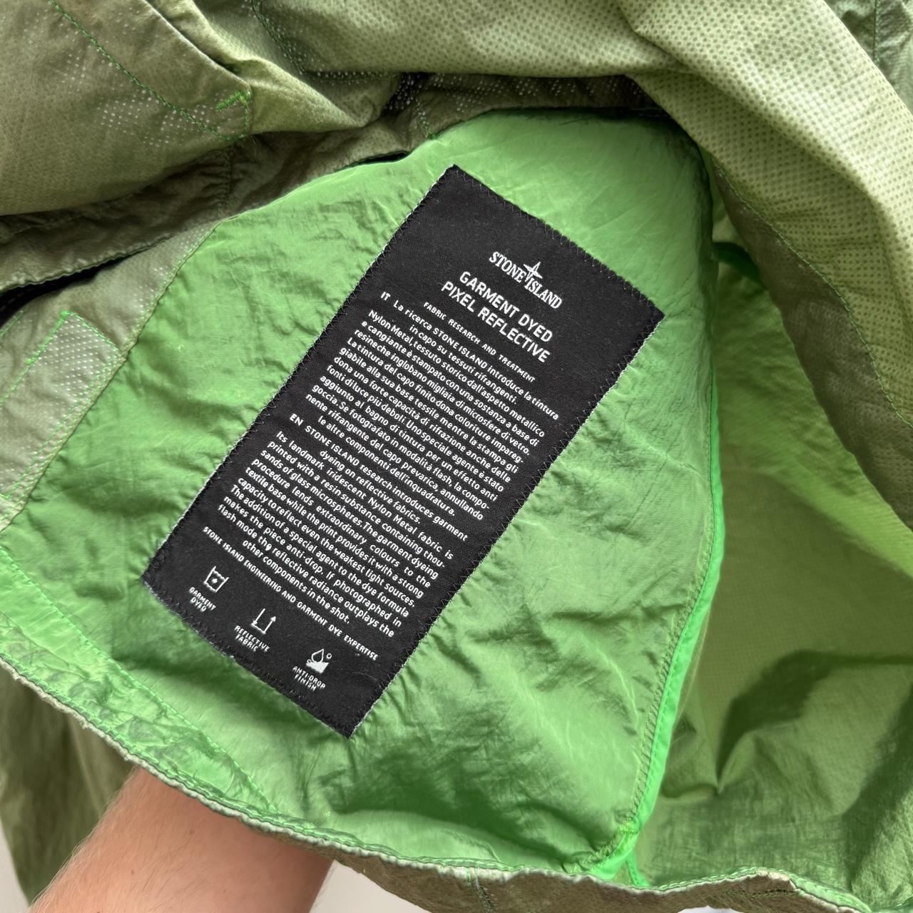 Stone Island Pixel Reflective Jacket Green (L)