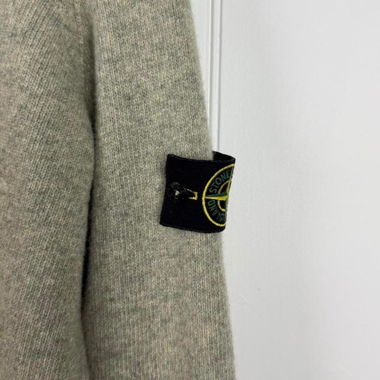 Stone Island Button-Neck Wool Knit (M)