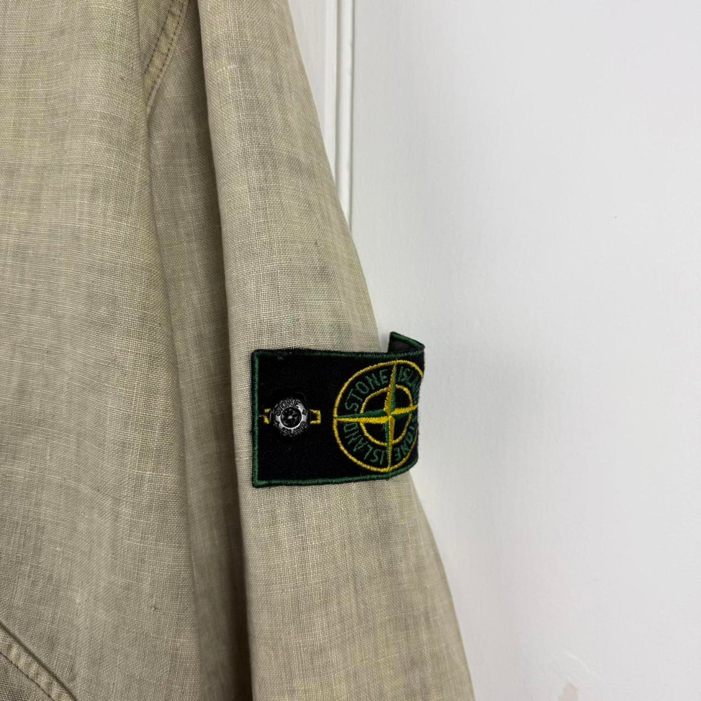 1999 Stone Island Lino Flax Jacket Green (XL)