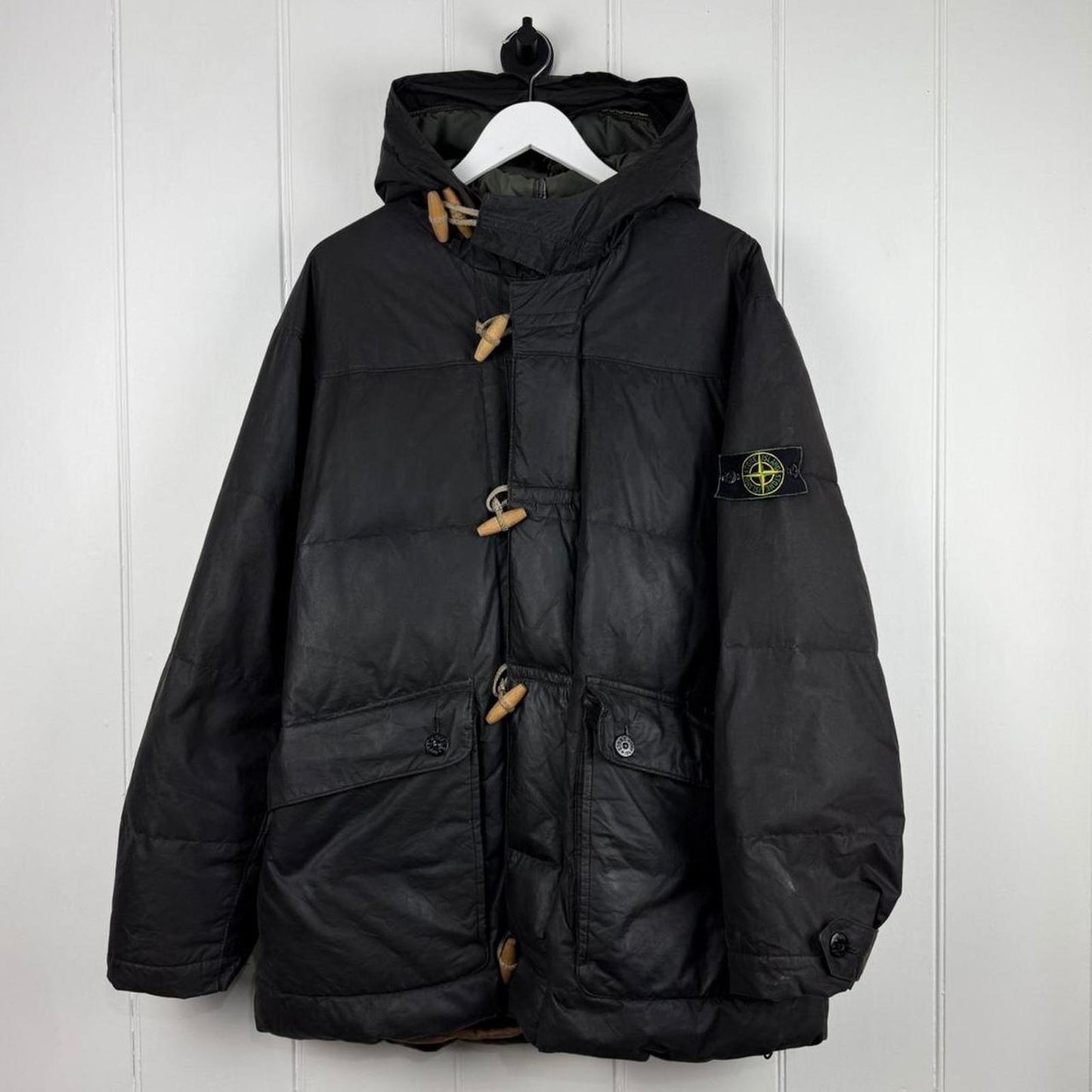Stone Island Waxed Cotton Down Parka — 1999 (L)