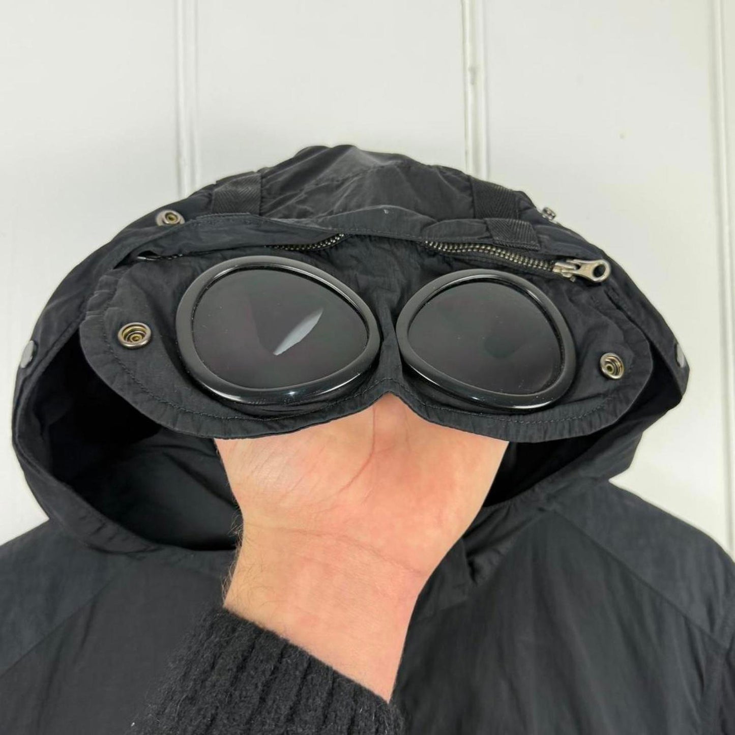 C.P. Company Nylon Multi Pocket Goggle Jacket Black (M)