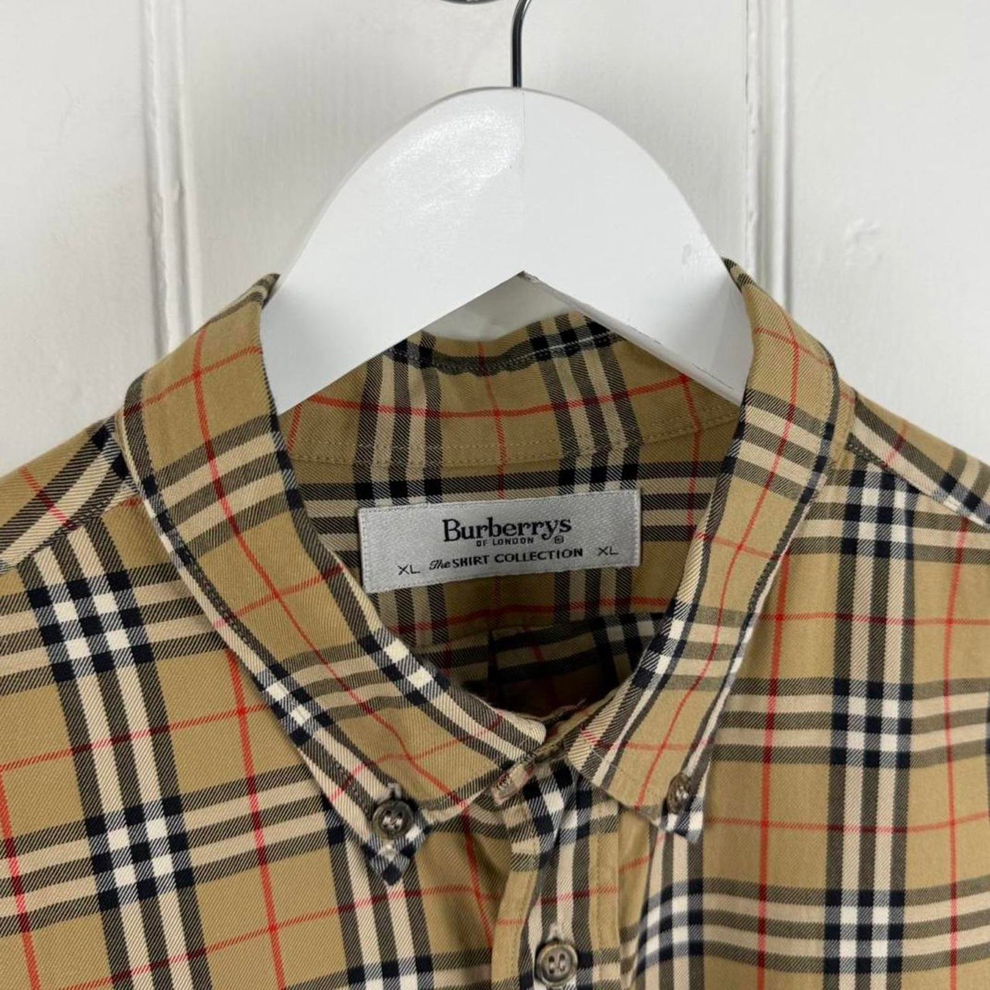Burberrys Vintage Nova Check Button-Down Shirt (XL)