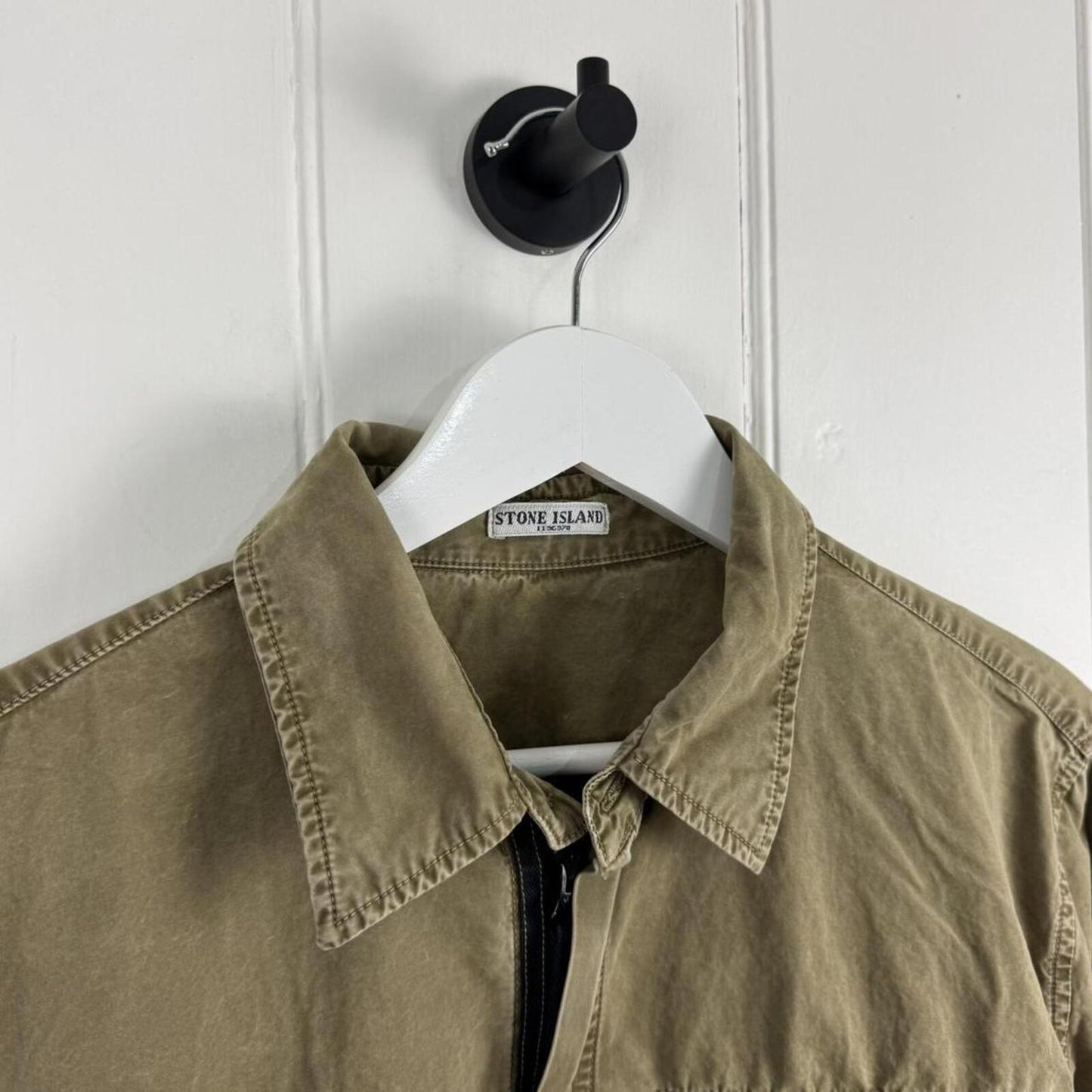 Stone Island Zip Overshirt Khaki / Olive (L)