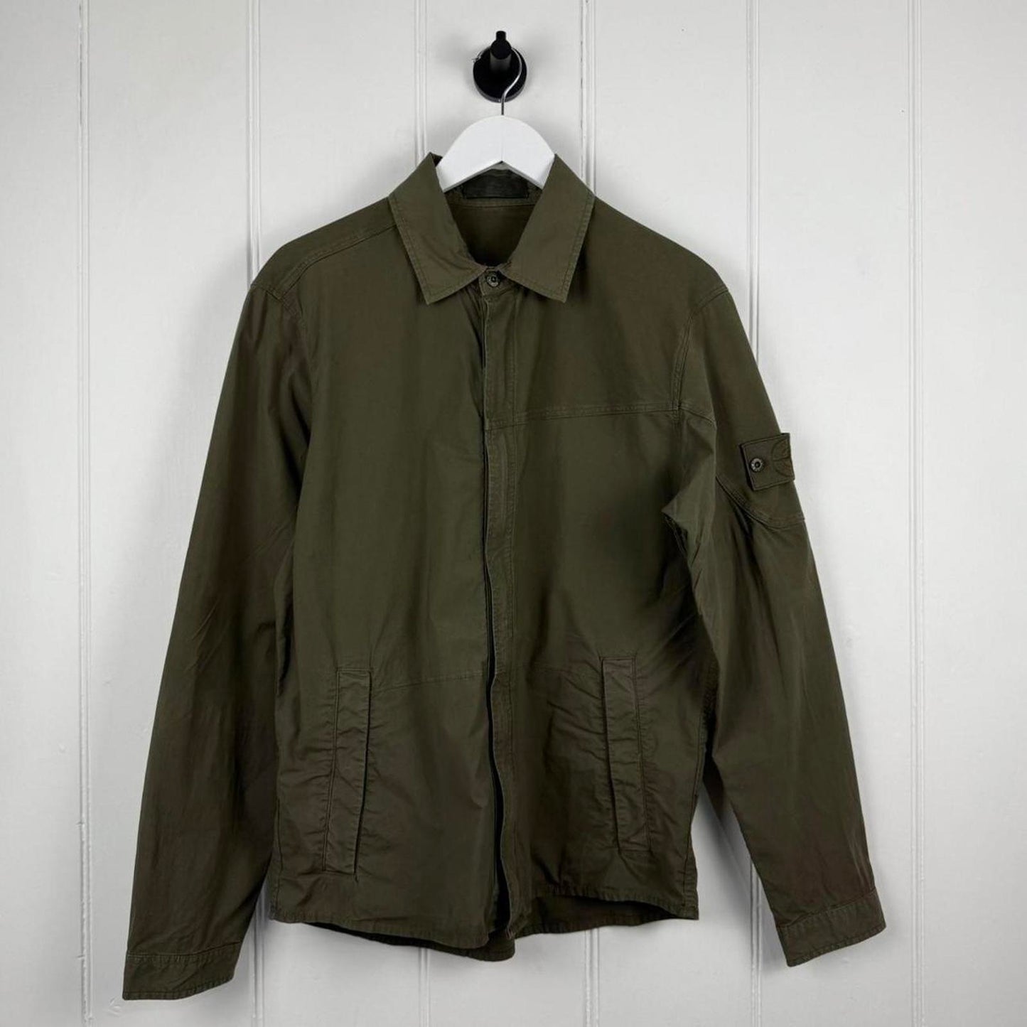 Stone Island Ghost Piece Overshirt Jacket Olive (M)
