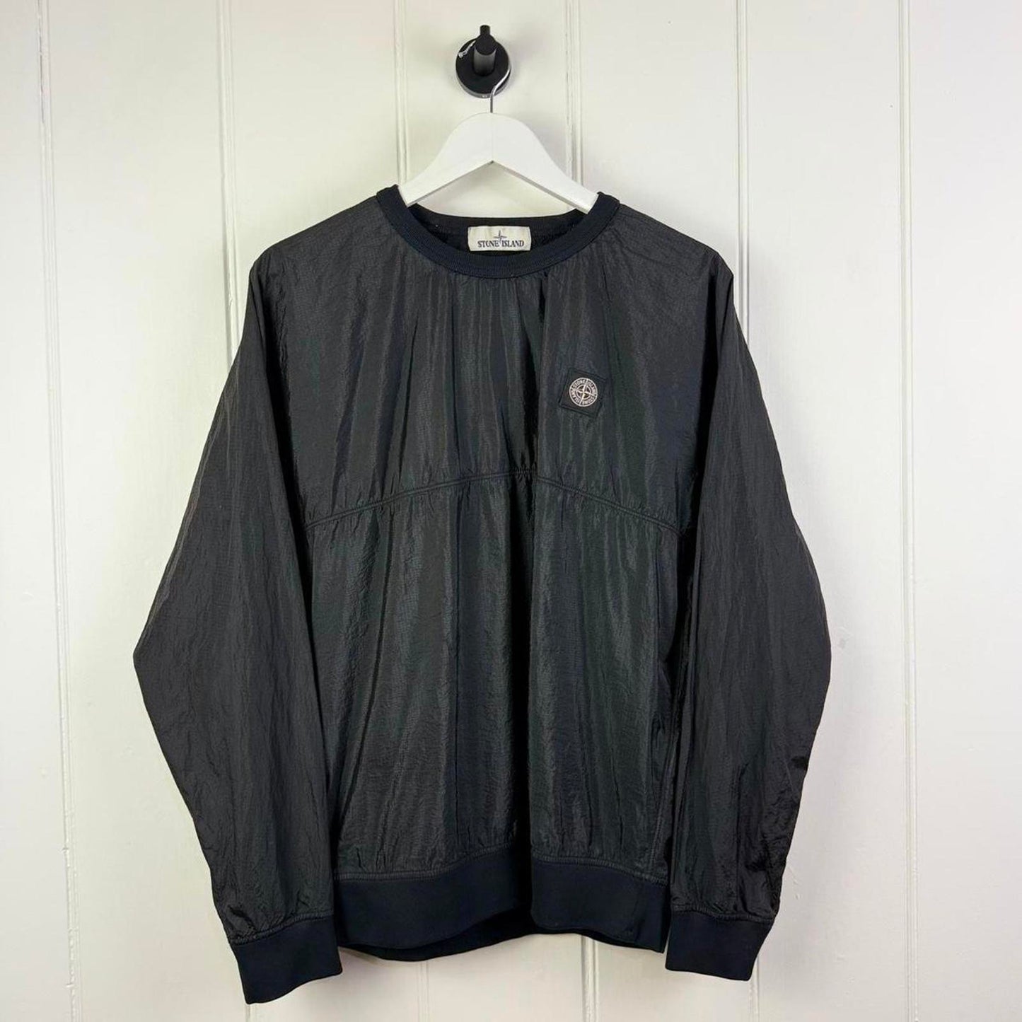 Stone Island Compass Logo Nylon Jumper (M)